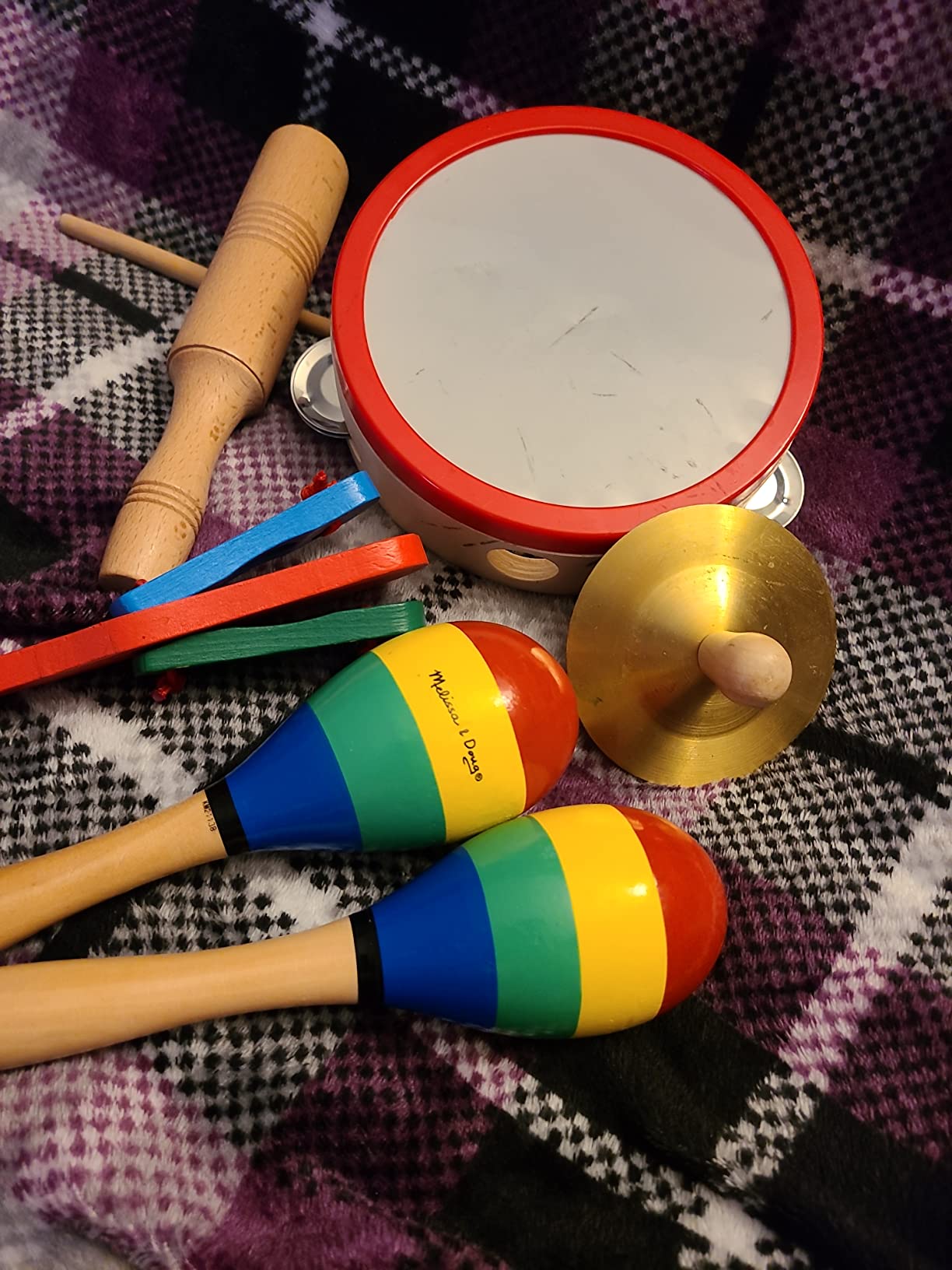 Melissa & Doug Band-in-a-Box Clap! Clang! Tap! - 10-Piece Musical Instrument Set customer photo 2