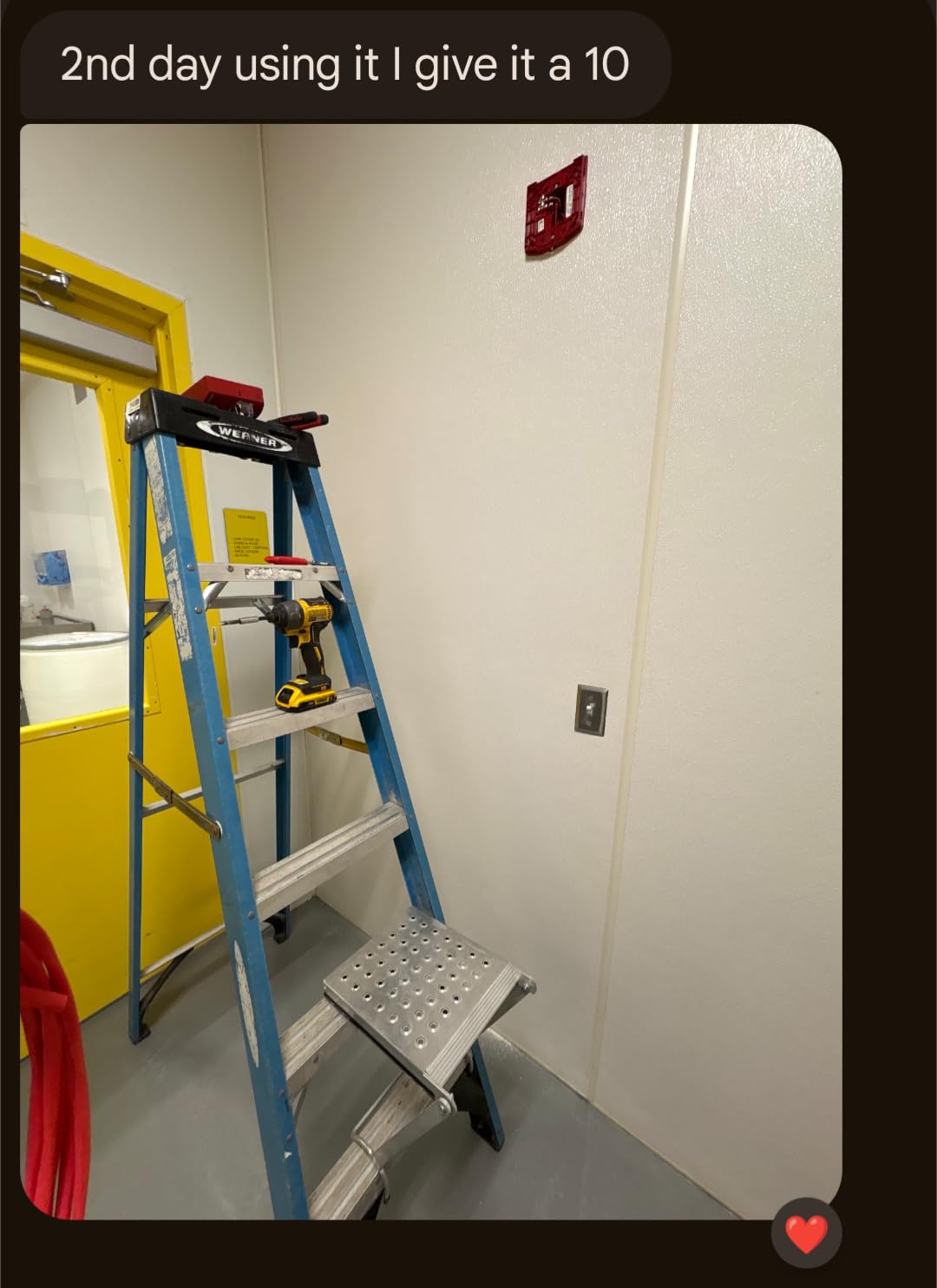 Little Giant Work Platform, Ladder Stand-Off Accessory, 10104 | Flat Standing Platform, Tool Tray, Anti-Fatigue, Fits Multi-Position Ladders, Rated up to 375 lbs. customer photo 1