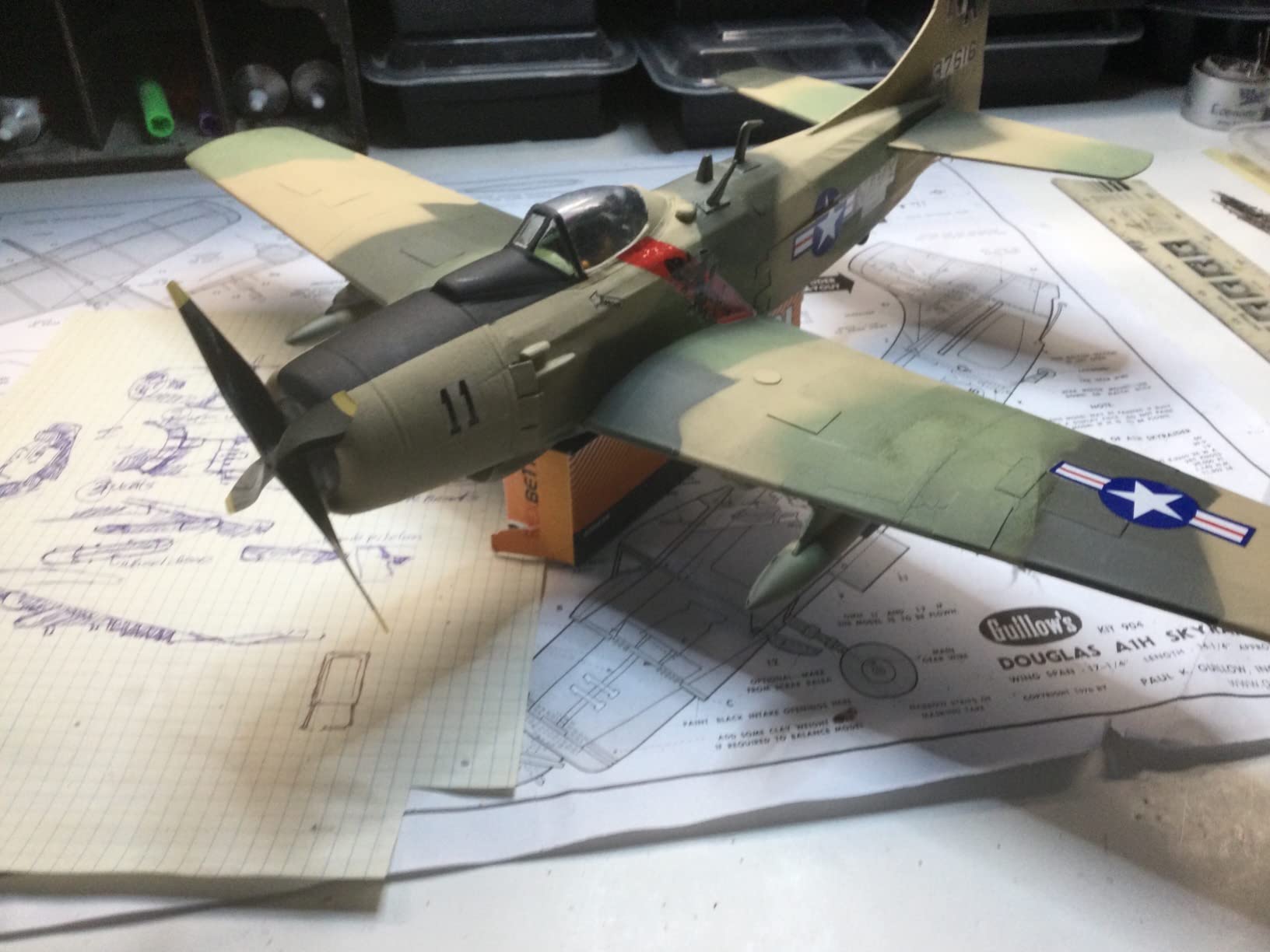 Guillow's Douglas A-1H Skyraider Model Kit customer photo 1