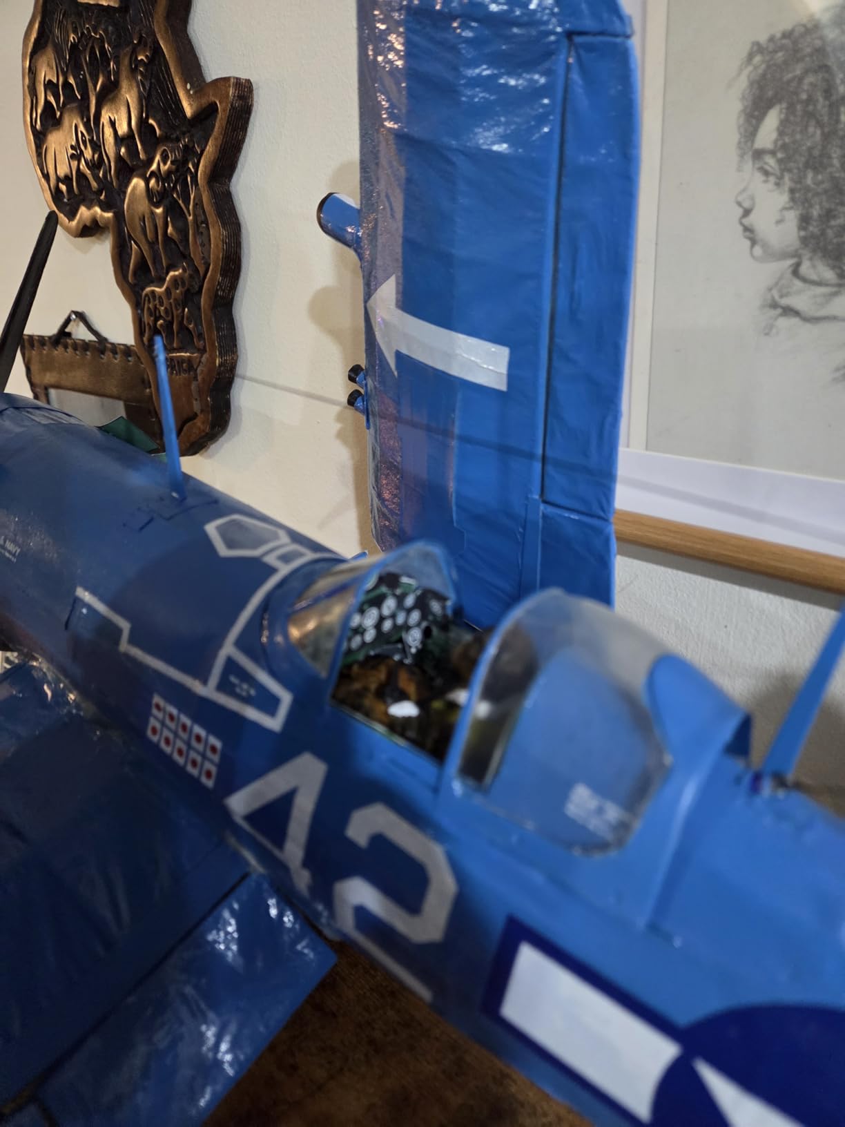 Guillow's Vought F4U-4 Corsair Model Kit, Navy customer photo 2