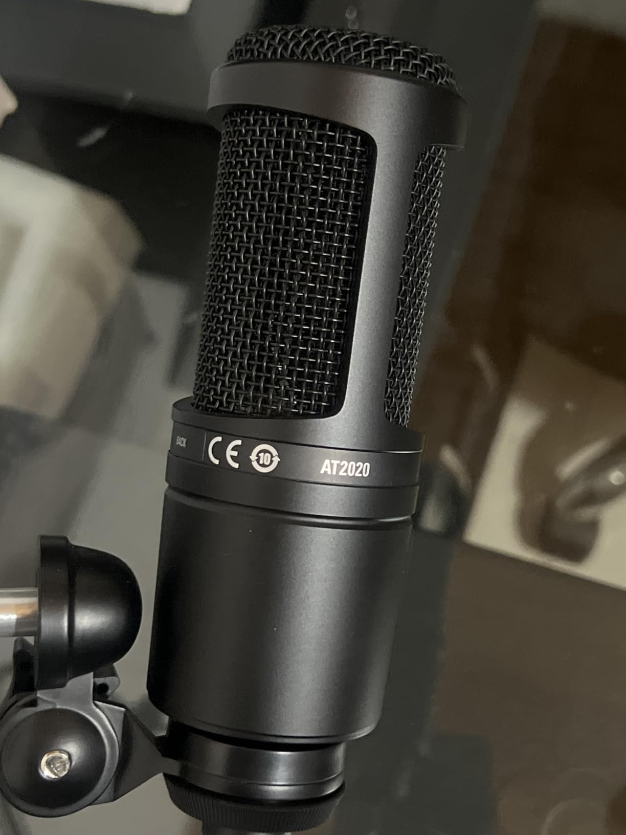 Audio-Technica AT2020 Cardioid Condenser Studio XLR Microphone, Ideal for Project/Home Studio Applications, Black customer photo 1
