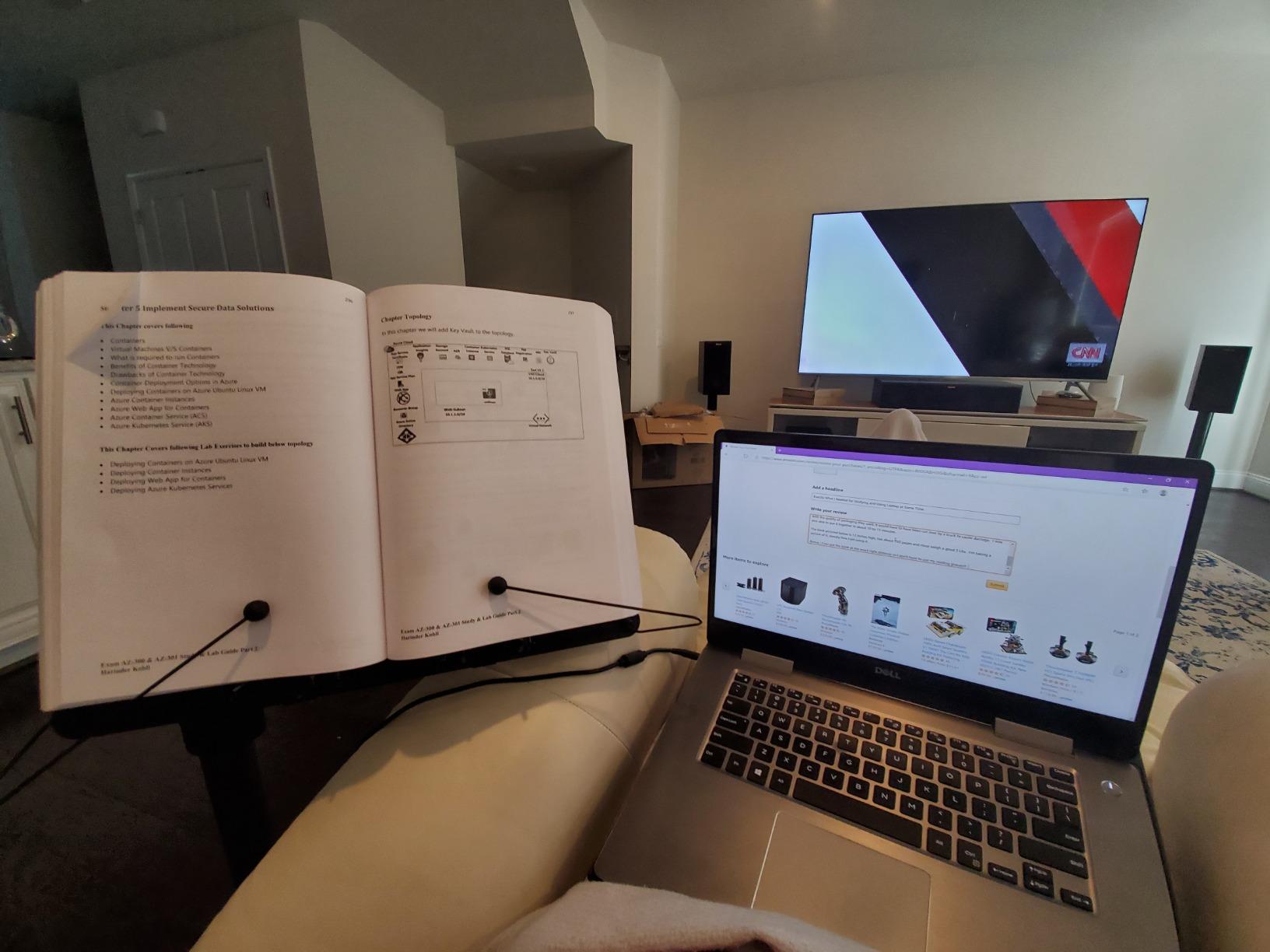 LEVO G2 Book Holder Floor Stand with Rolling Base - Our Premium Adjustable Reading Station on Wheels for Bed, Couch, or Recliner - Ergonomic Hands-Free Page Support for Heavy Novels and Textbooks customer photo 1