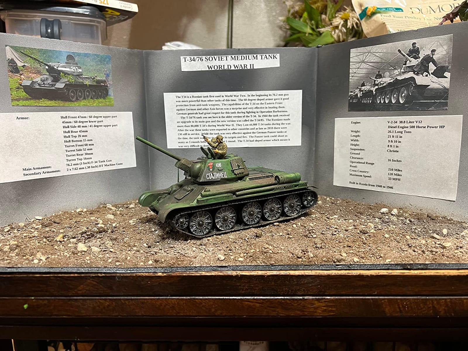 Tamiya 35059 1/35 Russian T34/76 1943 Tank Plastic Model Kit customer photo 2