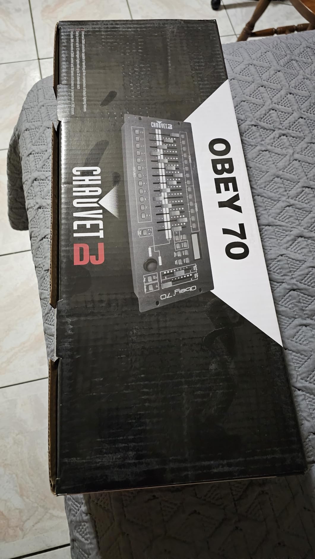CHAUVET DJ Obey 70 Universal DMX-512 Controller - LED Light Controllers with programmable scenes and chases, fader based live operation customer photo 1