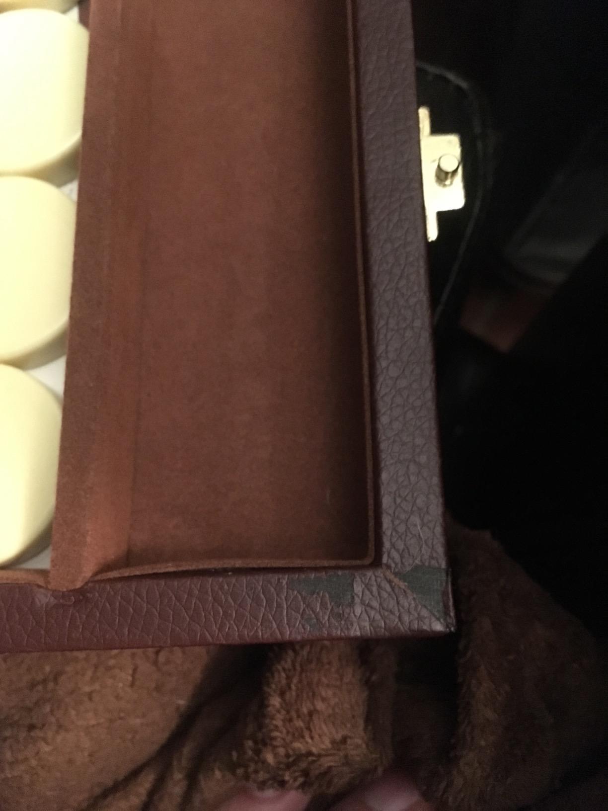 21-inch Backgammon Set - Brown Board and Playing Surface - White and Light Brown Points customer photo 1