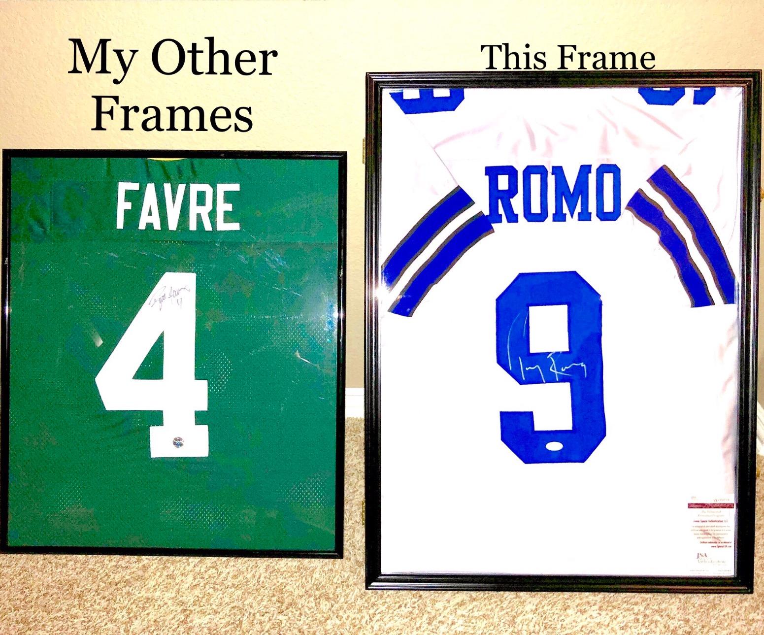 Pro Collector's Jersey Display Case Frame Shadow Box with 98% UV Protection for Baseball Basketball Football Soccer Hockey Sport Memorabilia T-Shirt and Uniform (Black Finish) customer photo 1