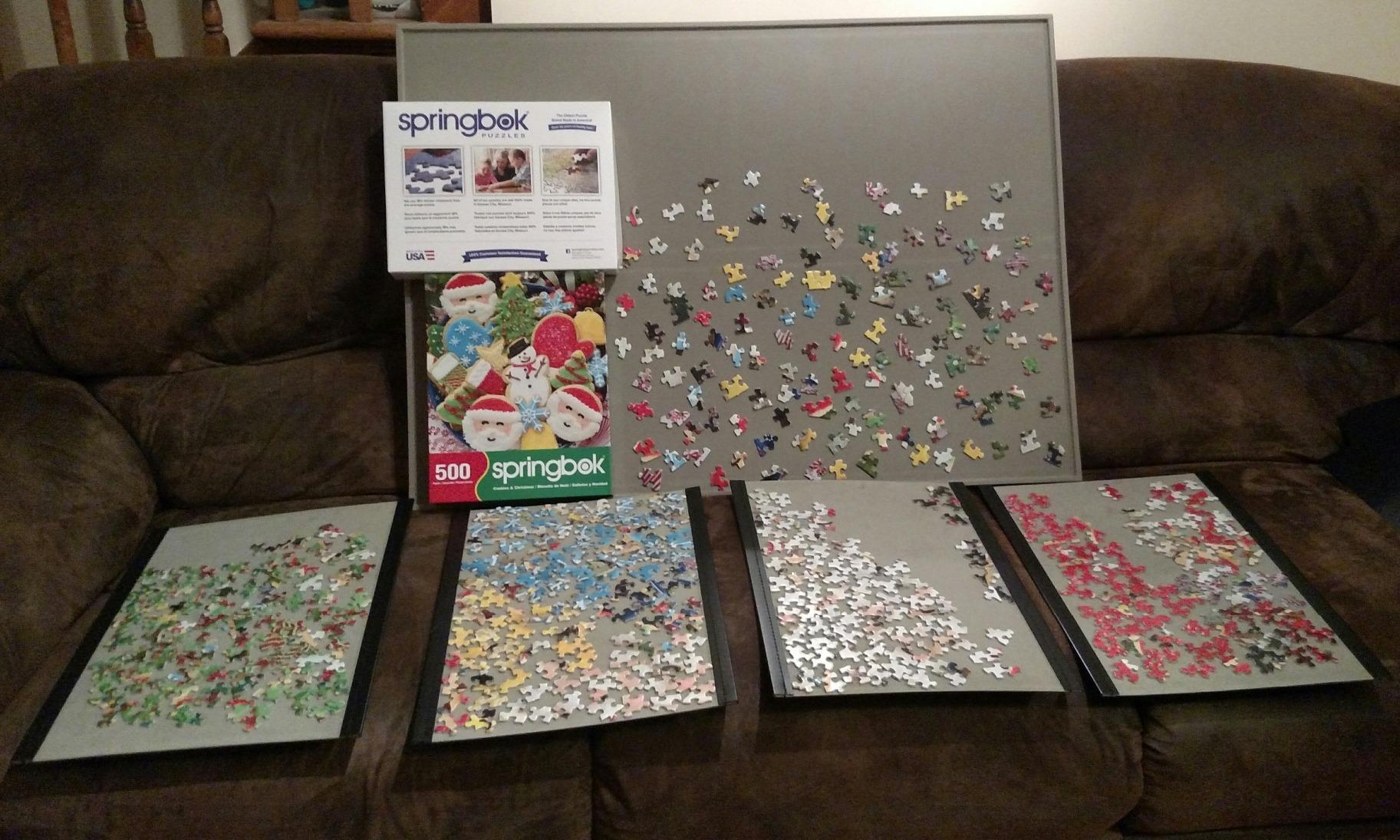 jigthings - Jigsort 1500 - Jigsaw Puzzle Board with Carry Case for Puzzles up to 35.5