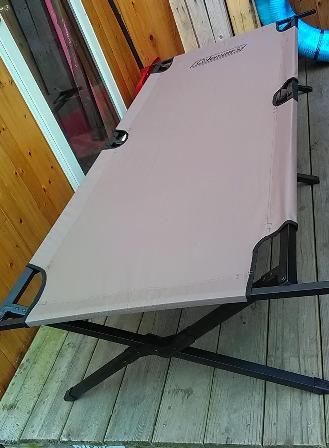 Coleman Trailhead II Large Folding Cot with Easy Setup & Takedown, Supports Adults up to 6ft 2in or 300lbs, Great for Camping, Lounging, Elevated Sleeping, Guests, & More customer photo 2