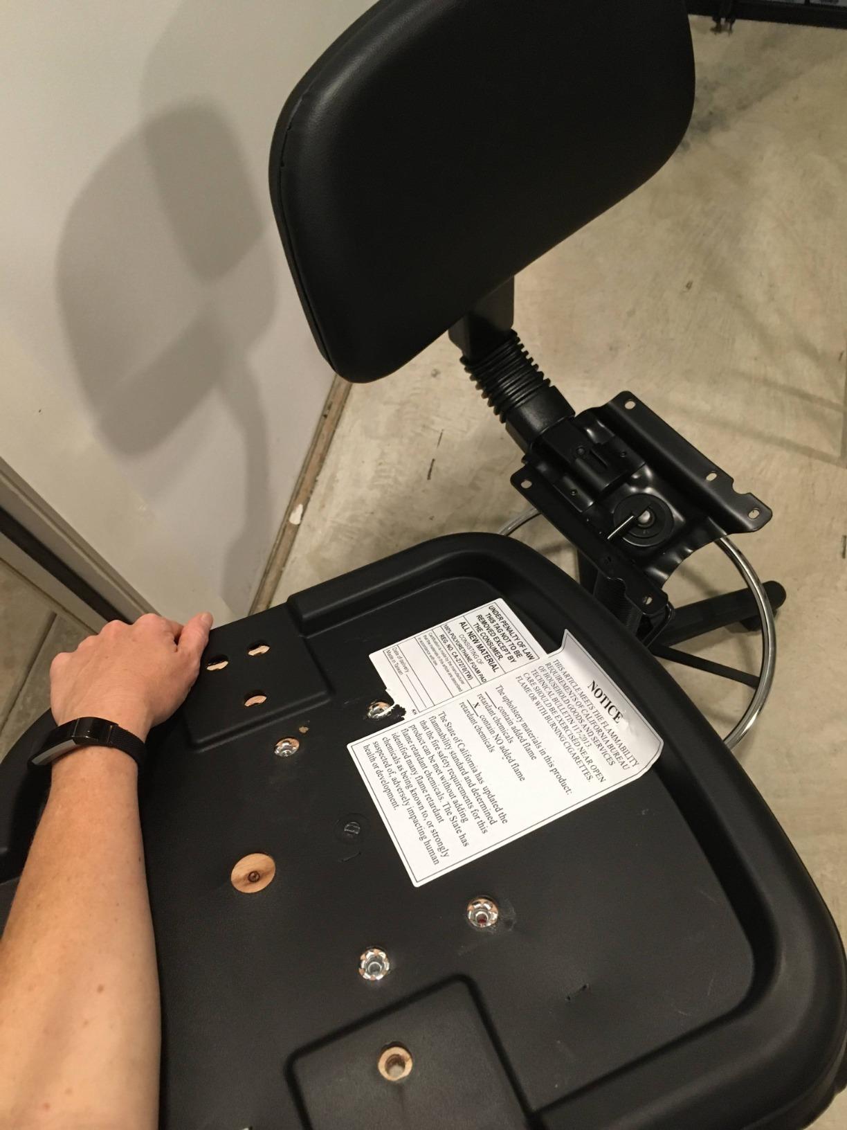 Office Star DC Series Adjustable Drafting Chair with Foot Ring and Sculptured Foam Seat, Black Vinyl customer photo 2