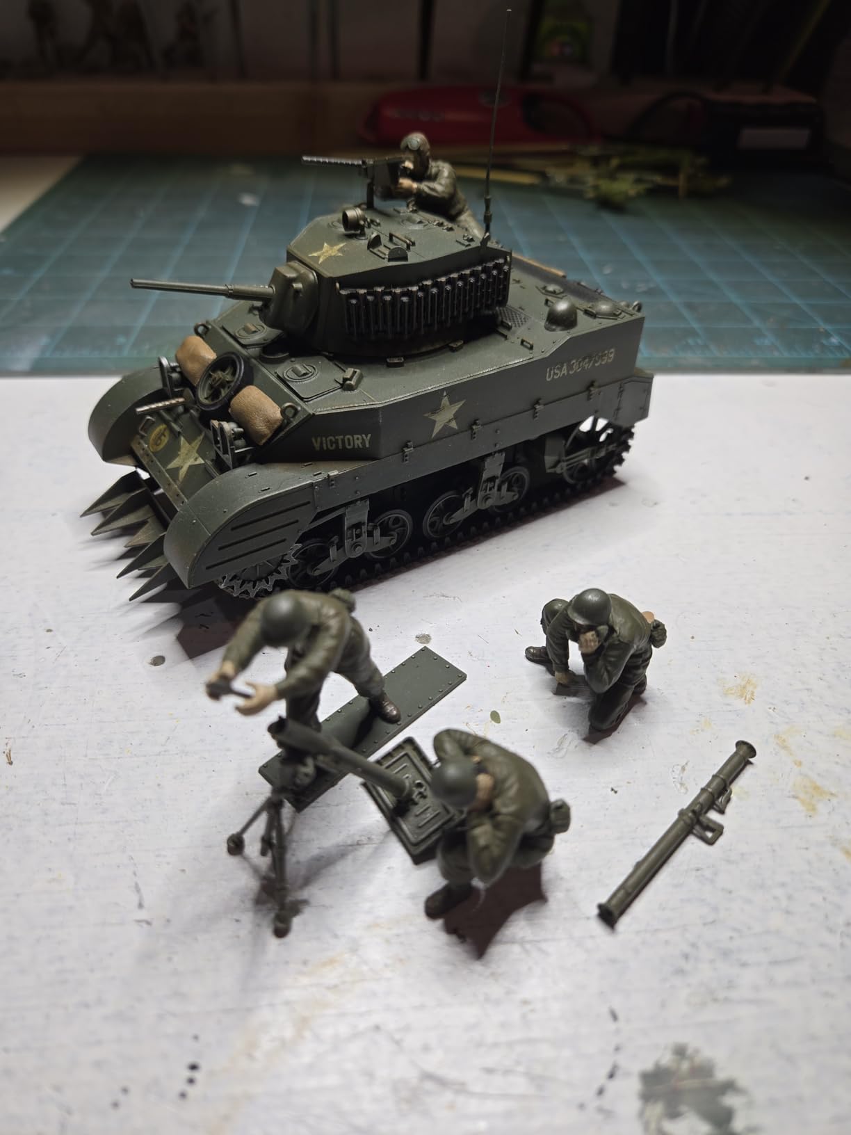 Tamiya 35313 1/35 US Light Tank M5A1 Plastic Model Kit customer photo 2
