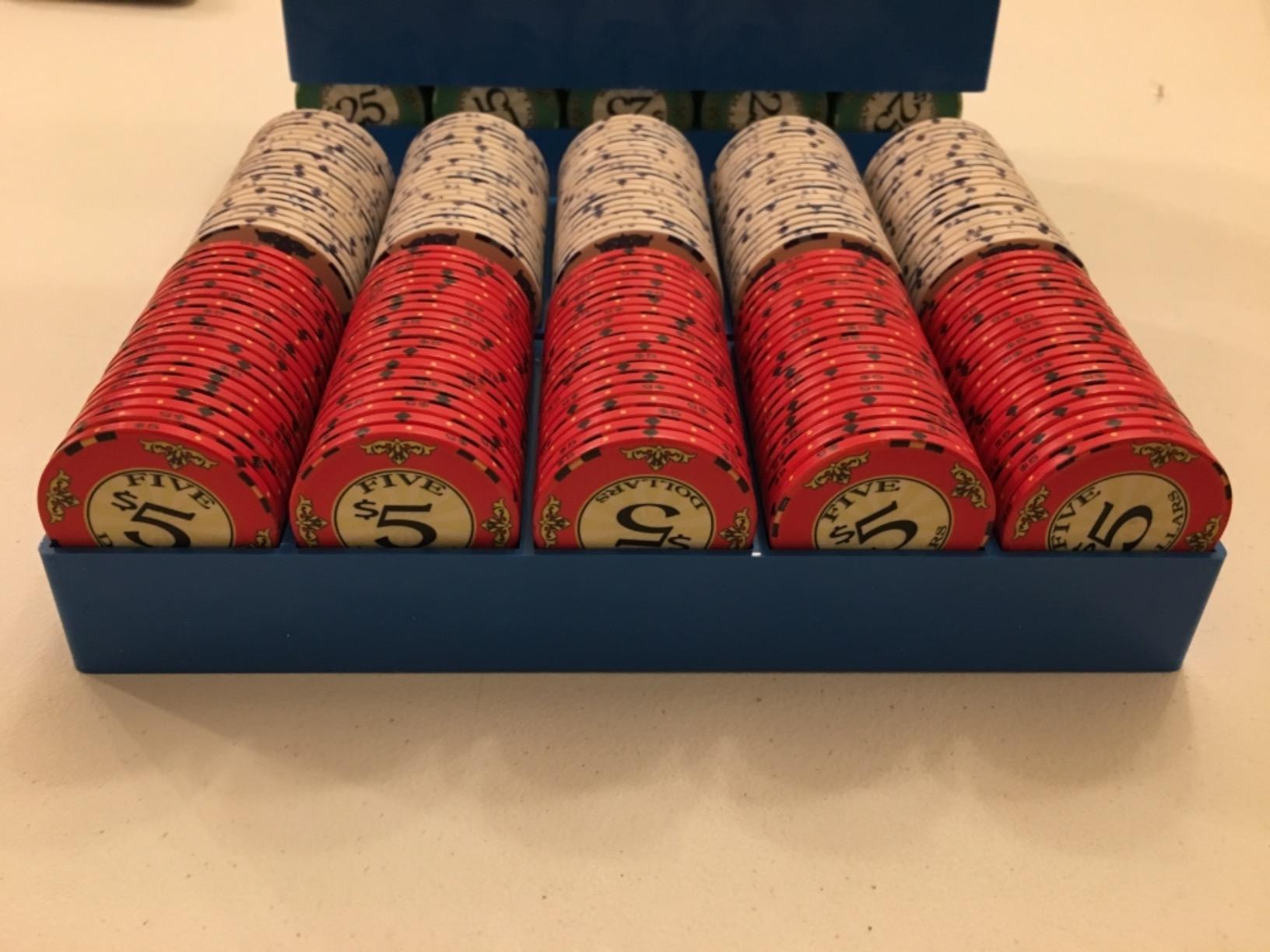 Brybelly Scroll Poker Chip Lightweight 10-gram Casino Grade Ceramic – Pack of 50 ($1 White) customer photo 2
