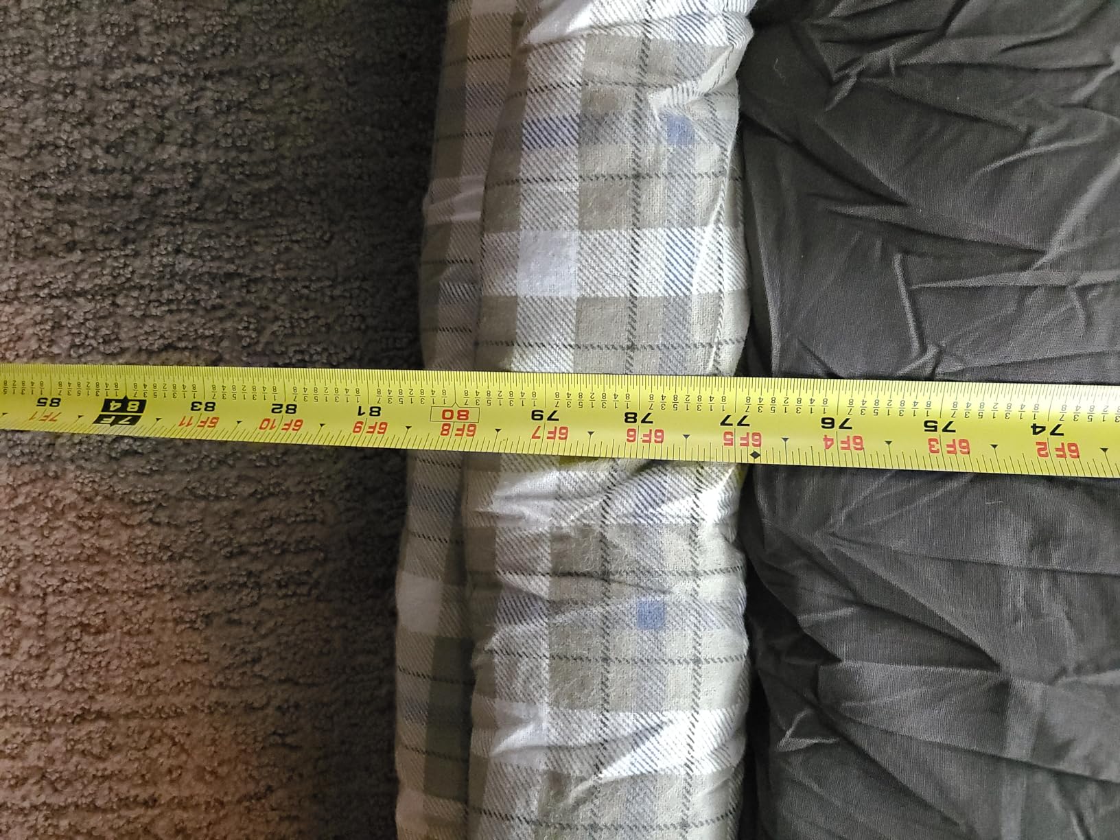 Coleman Heritage Big & Tall 10°F Flannel Sleeping Bag, XL Sleeping Bag Fits Adults up to 6ft 7in Tall, Machine Washable, Great for Camping, Hunting, Guests, & More customer photo 2