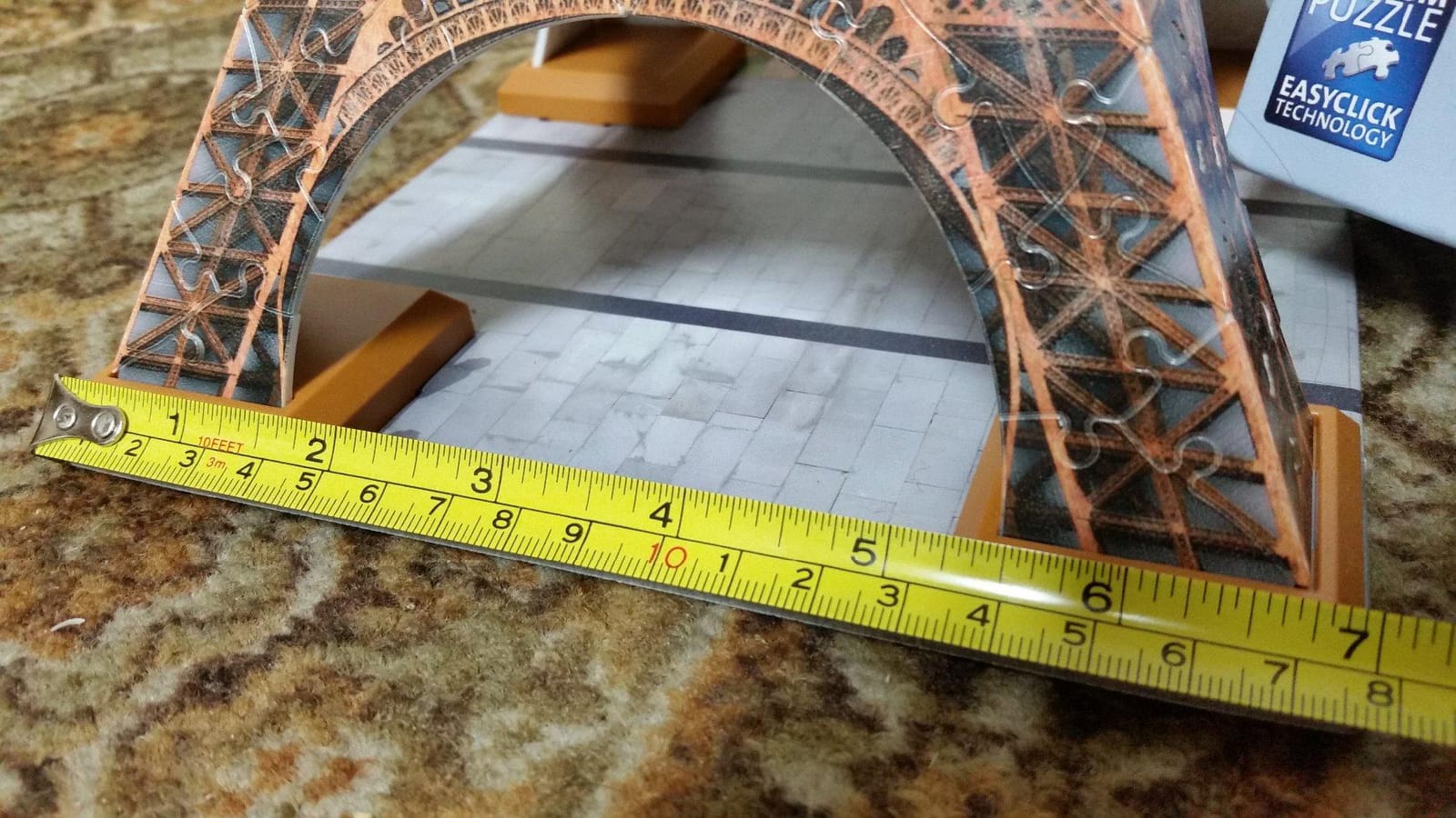 Eiffel Tower 216 Piece 3D Jigsaw Puzzle for Kids and Adults - 12556 - Easy Click Technology customer photo 1