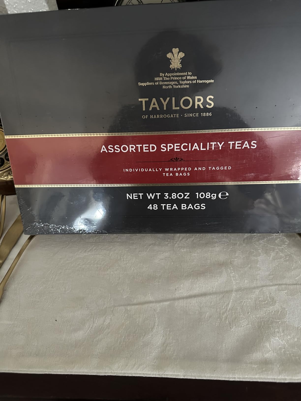 Taylors of Harrogate Assorted Specialty Teas Sampler, Variety Pack Gift Box, Individually Wrapped Bags, 48 Count (Pack of 1), Premium Black, Green & Herbal Teas, Mixed Caffeinated & Caffeine-Free Selection, 48 Teabags customer photo 2