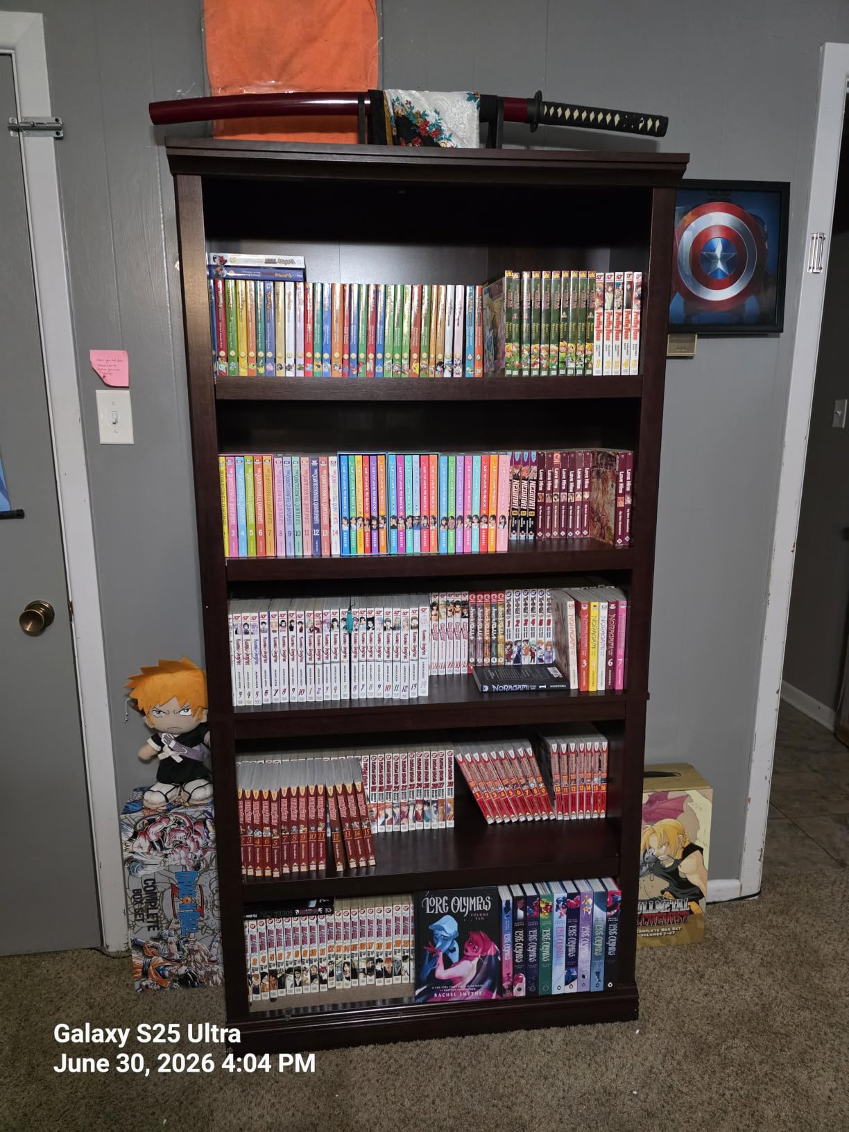 Sauder Miscellaneous Storage 5-Shelf Bookcase, Select Cherry finish customer photo 2