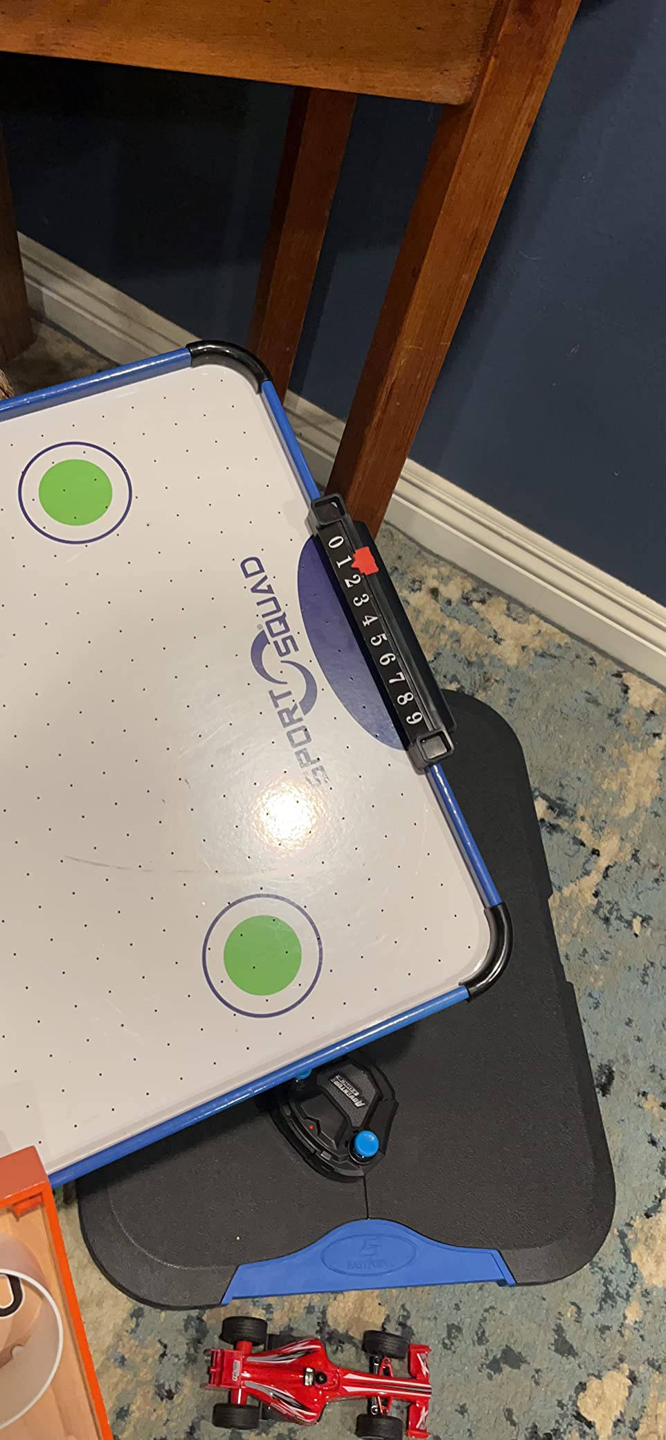 Sport Squad HX40 40 inch Table Top Air Hockey Table for Kids and Adults - Electric Motor Fan - Includes 2 Pushers and 2 Air Hockey Pucks - Great for Playing on The Floor, Tabletop, or Dorm Room customer photo 1