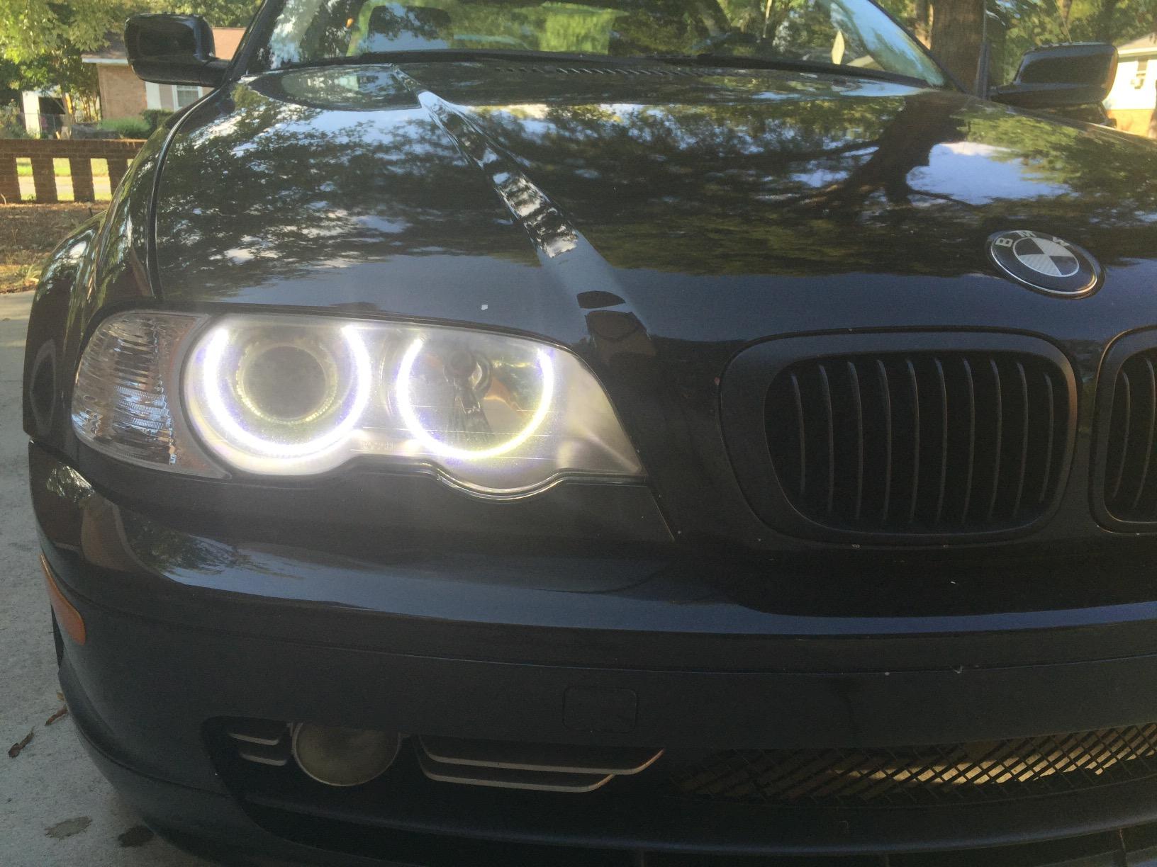 iJDMTOY 7000K Xenon White 264-SMD LED Angel Eyes Halo Ring Lighting Kit Compatible With BMW E36 E46 3 Series E39 5 Series E38 7 Series (Fit Xenon Trim ONLY) customer photo 1