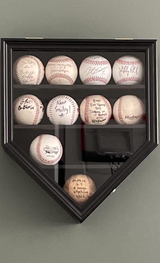 DisplayGifts Pro 98% UV Baseball Display Case Frame Shadow Box Wall Cabinet with Anti Fade Acrylic Door for Homerun and Autograph Balls or Bats customer photo 2