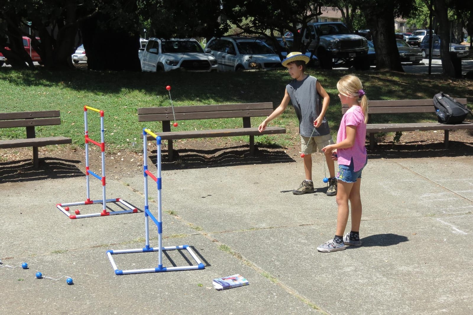 GoSports Portable Ladder Toss Game Set For Family and Friends - Weather Resistant Construction and Easy Setup for Adults and Family - Backyard Toss Game for Family Party, Cookouts & Beach Fun customer photo 1