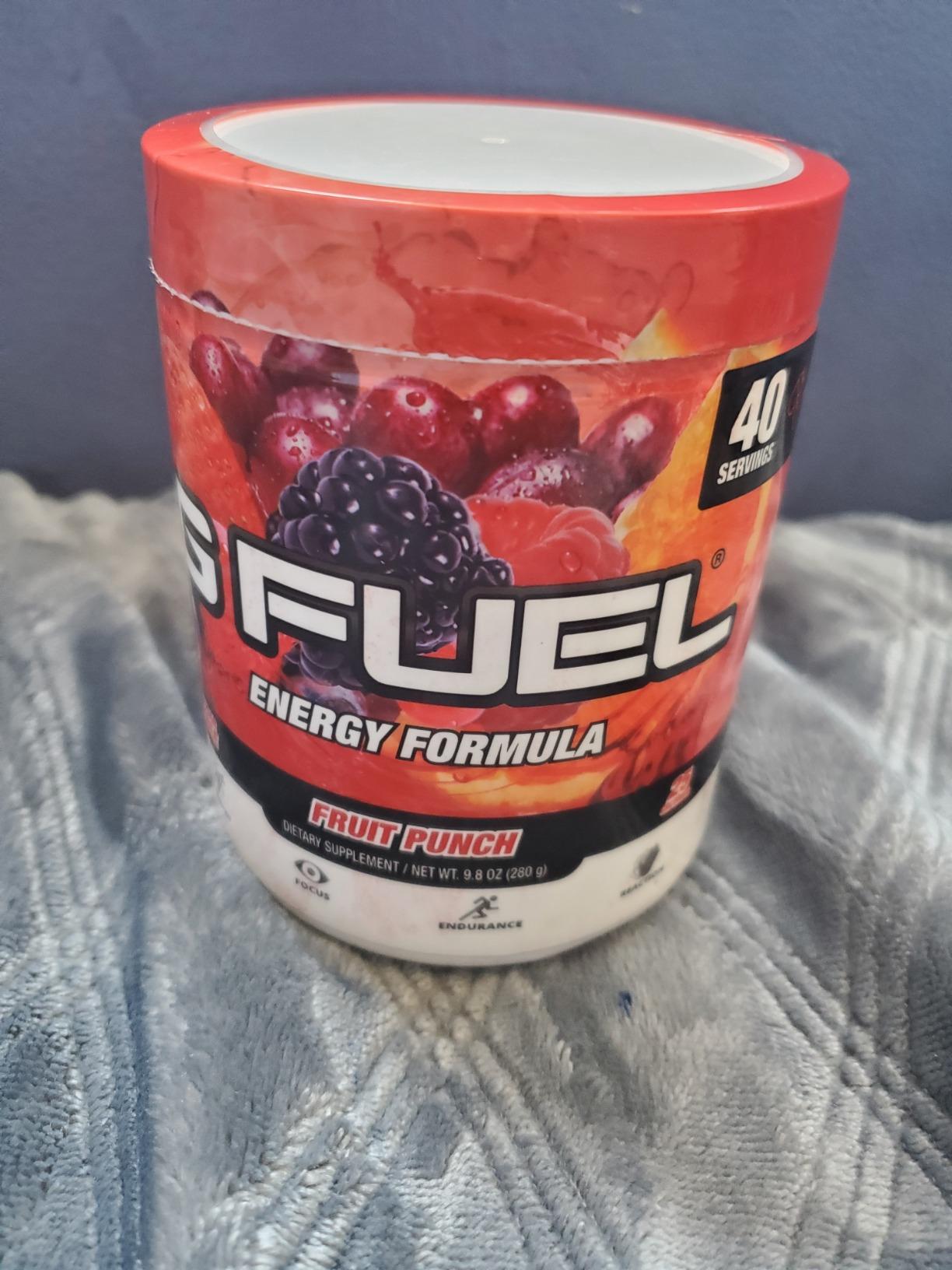 G Fuel Fruit Punch Energy Drink Powder, Pre Workout Caffeine Mix for Gaming, Sugar Free Focus Amino, Vitamin + Antioxidants, 9.9oz (Fruit Punch, 40 Servings) customer photo 2