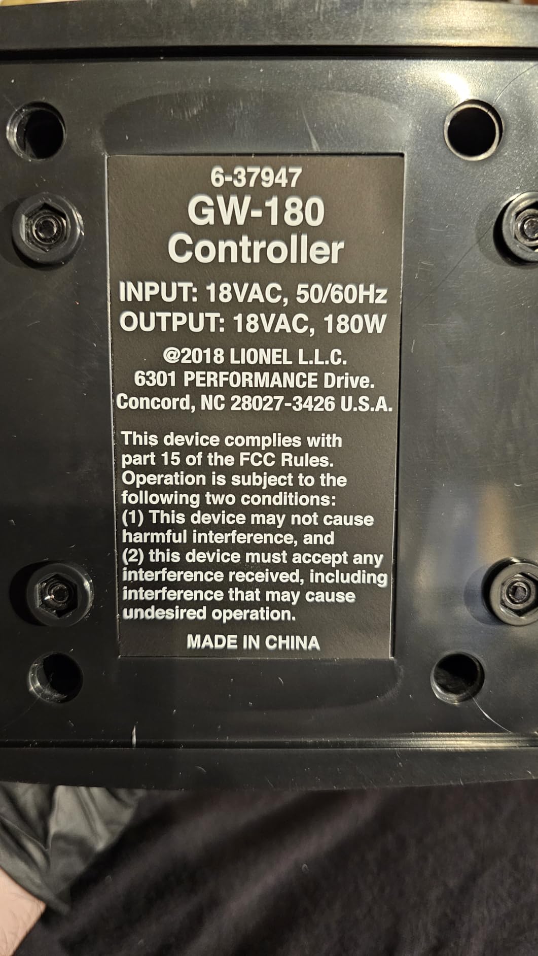 Lionel GW-180 180-Watt Model Train Transformer | Train Power Supply, Railroad Transformer, O Gauge, S Gauge, Age14+ customer photo 1