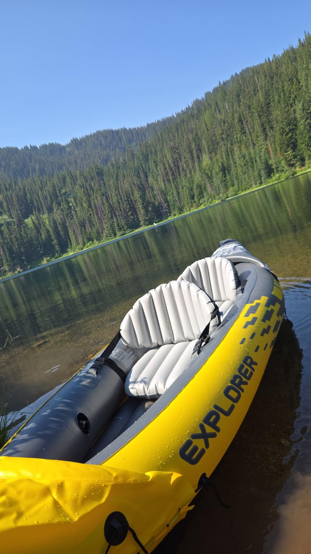 Intex 68307EP Explorer K2 Inflatable Kayak Set: Includes Deluxe 86in Aluminum Oars and High-Output Pump - SuperStrong PVC - Adjustable Seats with Backrest - 400lb Weight Capacity customer photo 2