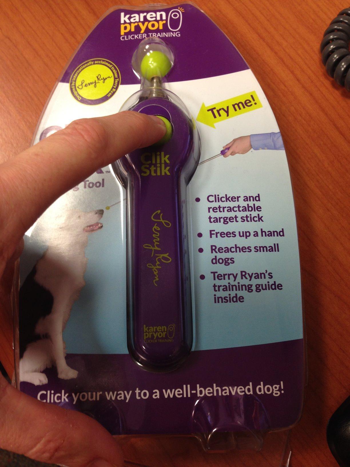 Terry Ryan Clik Stik by Karen Pryor - All-in-One Retractable Target Stick & Dog Clicker for Effective Pet Training, Telescopes 6-23 Inch, Includes Expert Training Guide, Durable & Easy to Use customer photo 2