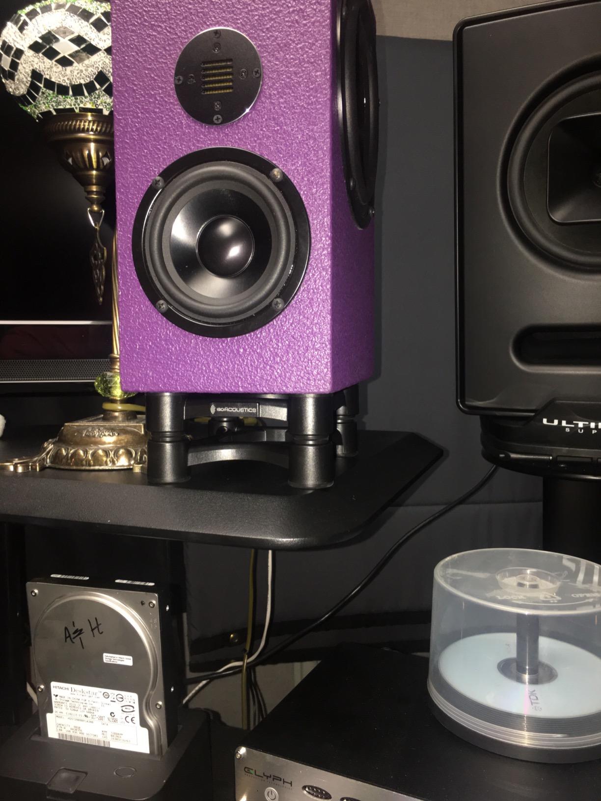 IsoAcoustics Iso-Stand Series Speaker Isolation Stands with Height & Tilt Adjustment: Iso-130 (5.1