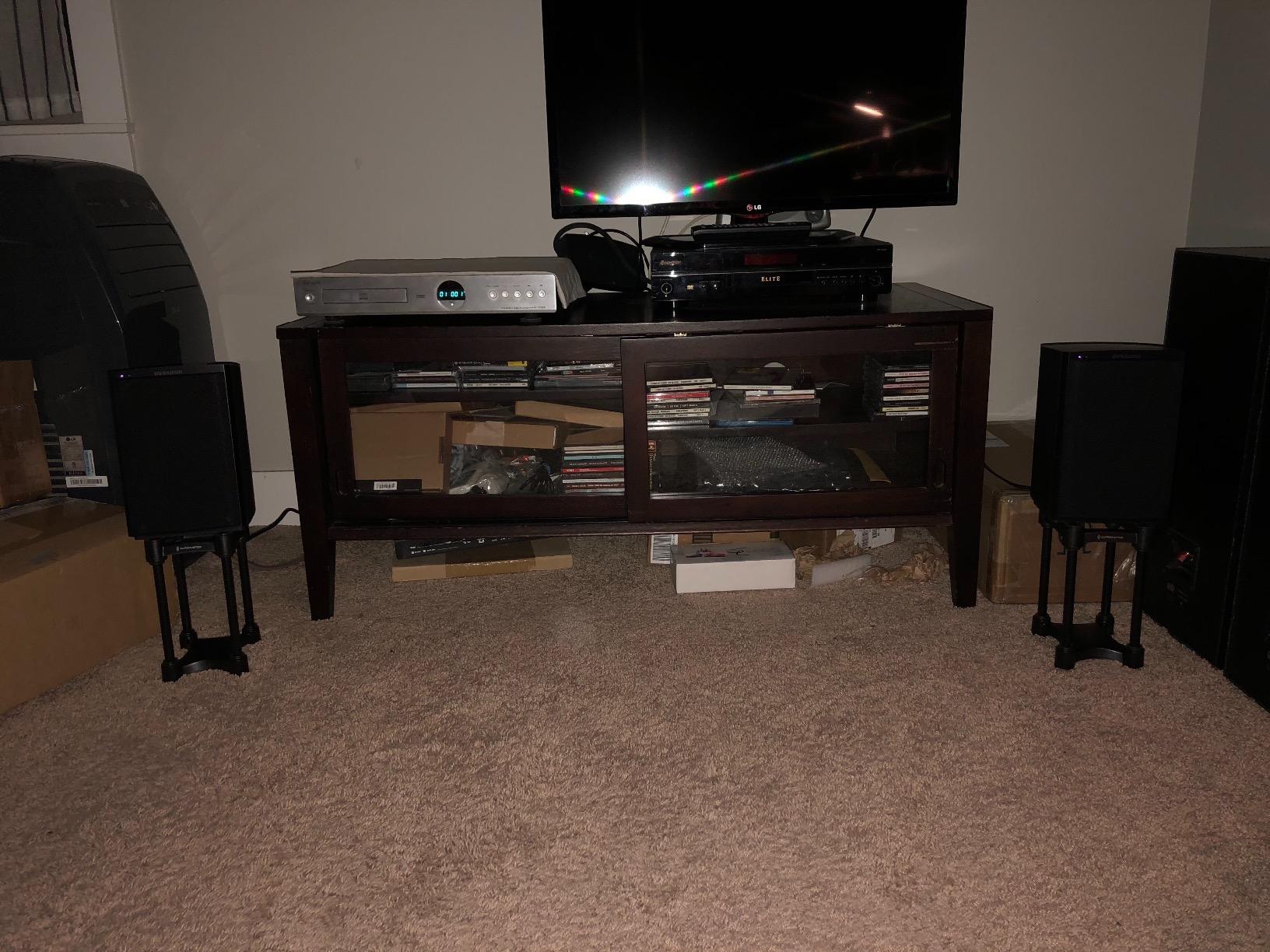 IsoAcoustics Iso-Stand Series Speaker Isolation Stands with Height & Tilt Adjustment: Iso-130 (5.1