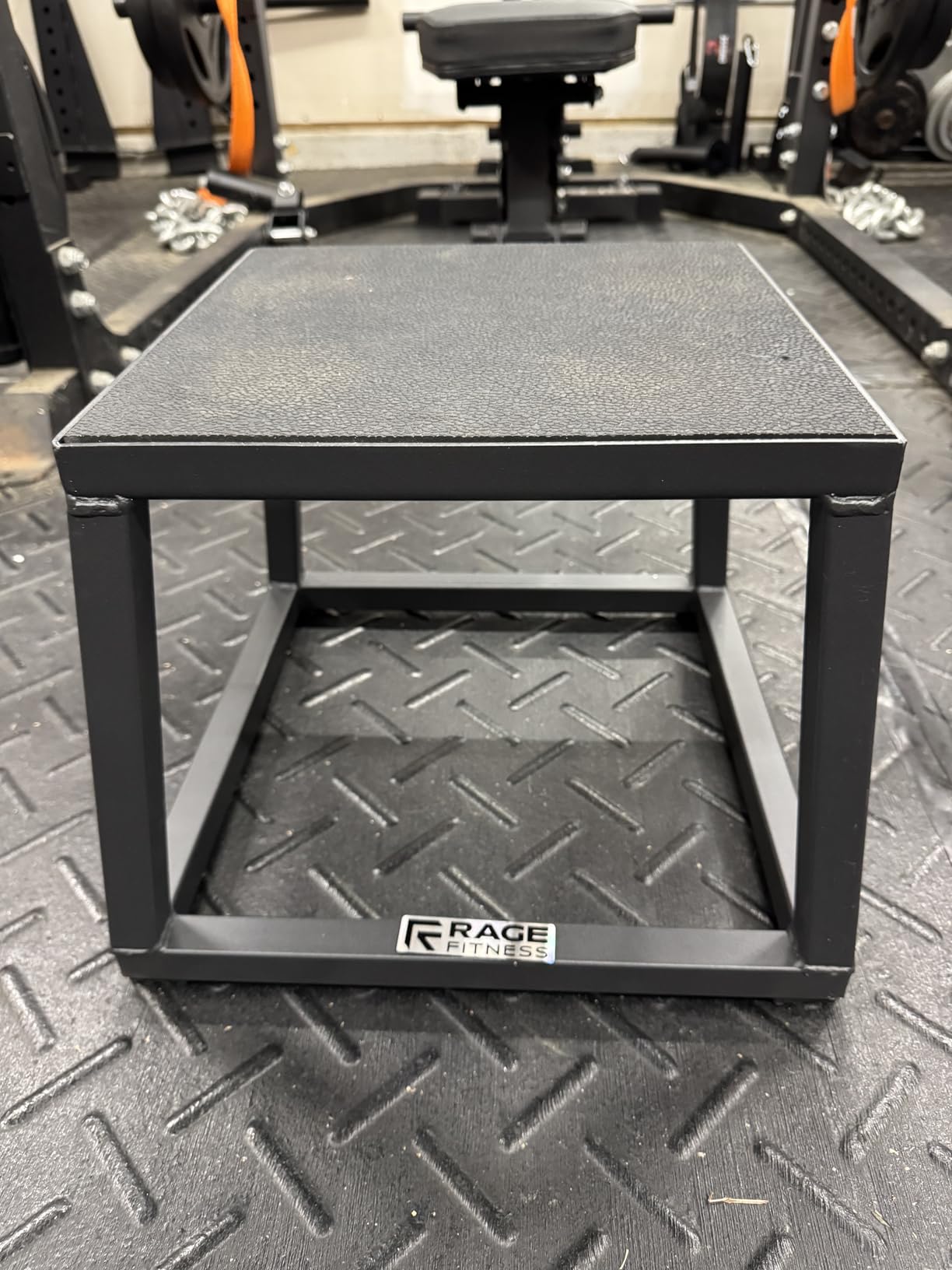 Rage Fitness Steel Plyo Box 12-18-24 Inch High Anti-Slip Pre-Assembled Plyometric Jump Box for Home Gym Conditioning and Strength Training (Sold Individually) Plyometric Platform Step customer photo 1