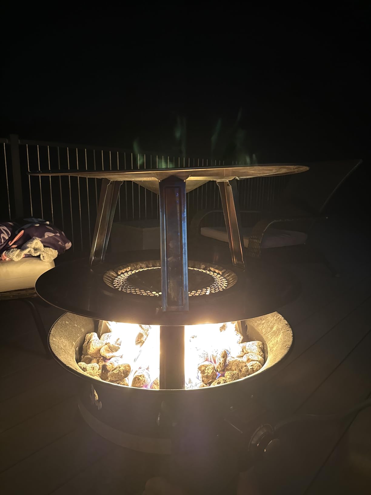 Outland Living Firebowl Smokeless Fire Pit, Round Outdoor Portable Propane Gas Fire Pit with UV and Weather Resistant Durable Cover, 24-Inch Diameter 58,000 BTU customer photo 1