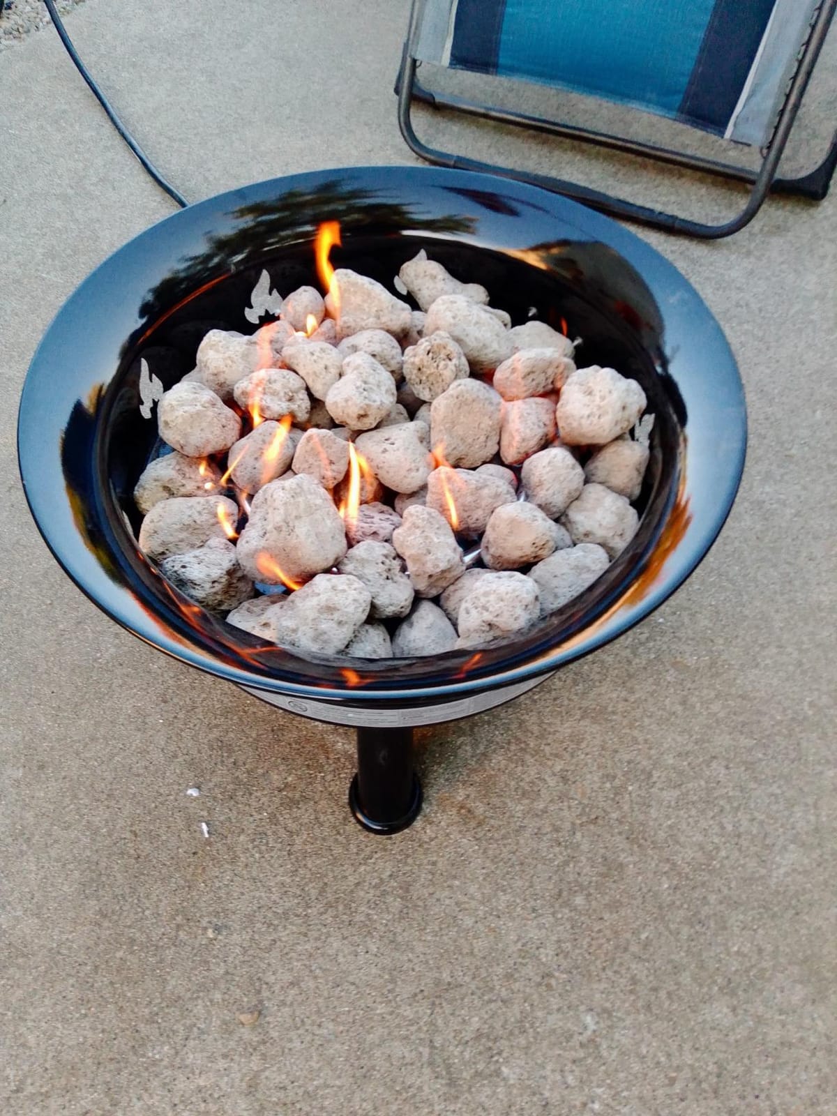 Outland Living Firebowl Smokeless Fire Pit, Round Outdoor Portable Propane Gas Fire Pit with UV and Weather Resistant Durable Cover, 24-Inch Diameter 58,000 BTU customer photo 2