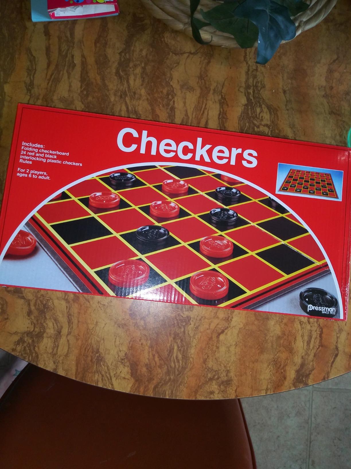Pressman Checkers -- Classic Game With Folding Board and Interlocking Checkers, 2 Players customer photo 2