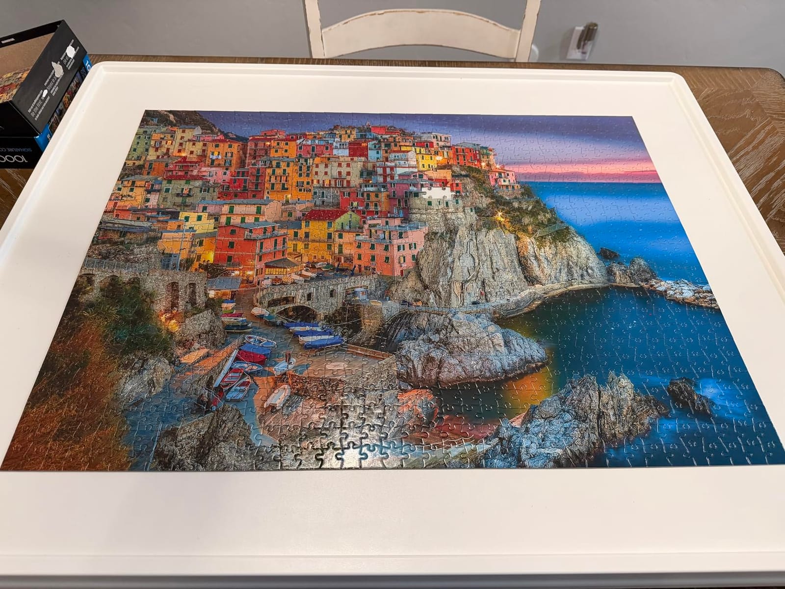 Buffalo Games - Cinque Terre Italy Coastal - 1000 Piece Puzzle for Adults | Art by Peter Stewart, Made in USA, Recycled Board, Finished Size 26.75 x 19.75 in, Includes Poster, Frameable Art, Giftable customer photo 1