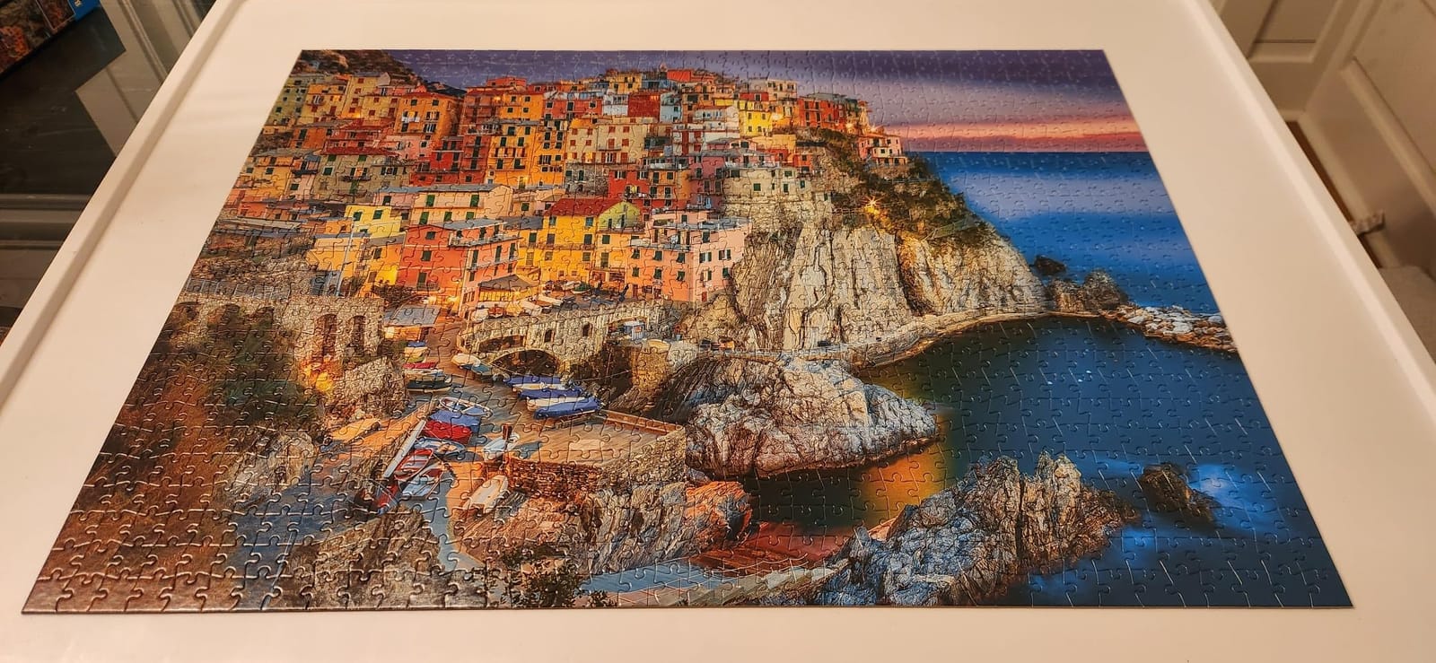 Buffalo Games - Cinque Terre Italy Coastal - 1000 Piece Puzzle for Adults | Art by Peter Stewart, Made in USA, Recycled Board, Finished Size 26.75 x 19.75 in, Includes Poster, Frameable Art, Giftable customer photo 2