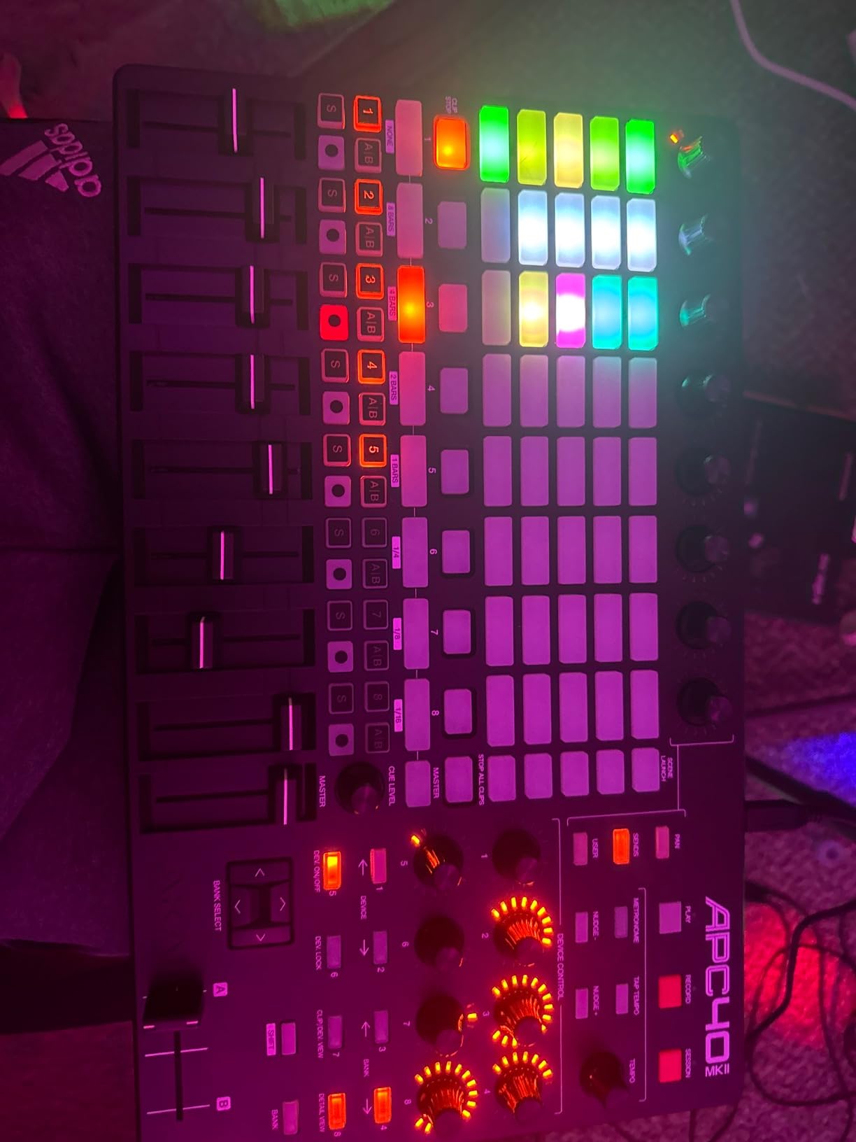 Akai Professional APC40 MKII USB MIDI Pad Controller | 40 RGB Pads, 8 Knobs, 9 Faders, 1:1 Mapping for Ableton Live, for Live Performance and Music Production customer photo 1