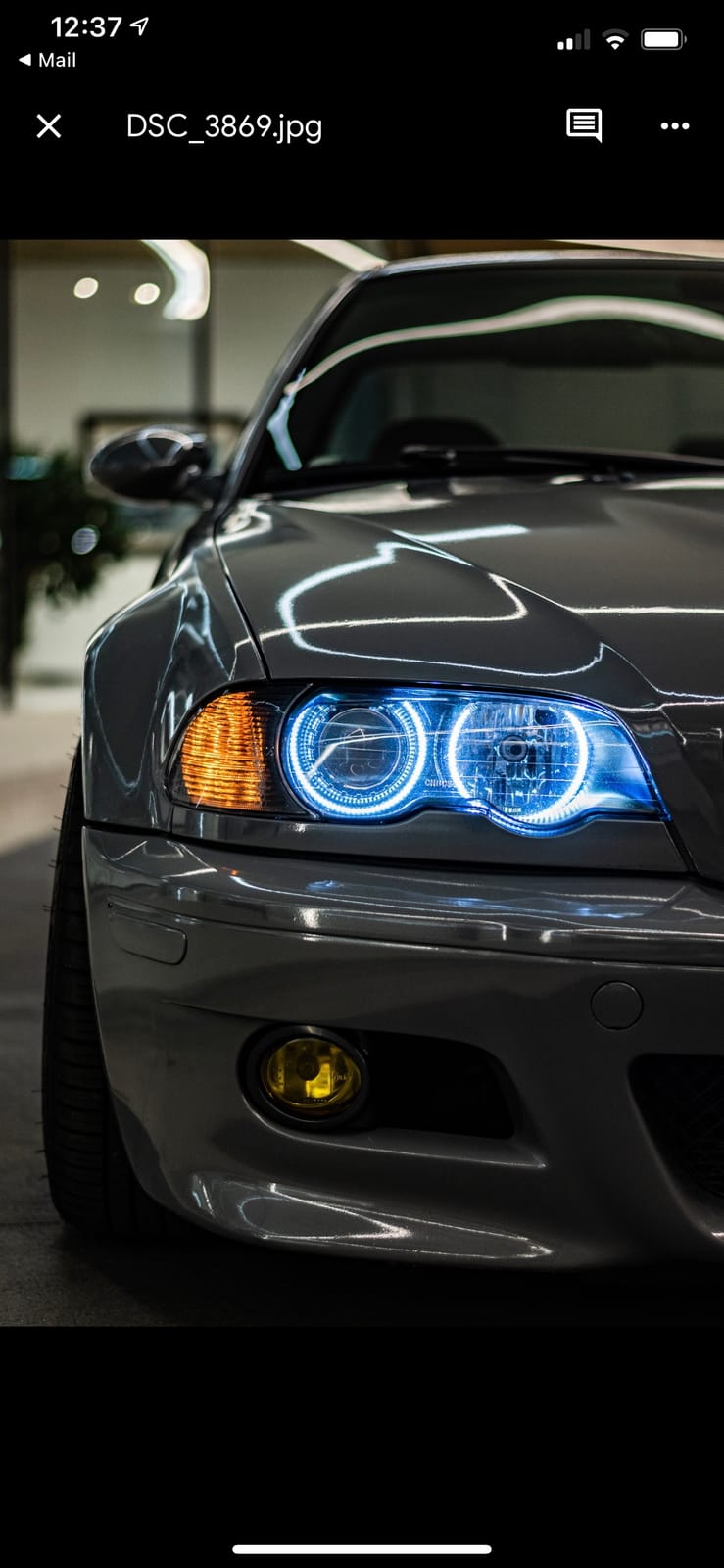 iJDMTOY Switchback Dual-Color White/Amber 336-SMD LED Angel Eyes Halo Rings Kit Compatible with BMW E36 E46 3 Series E39 5 Series E38 7 Series (Fit Xenon Trim ONLY) customer photo 1