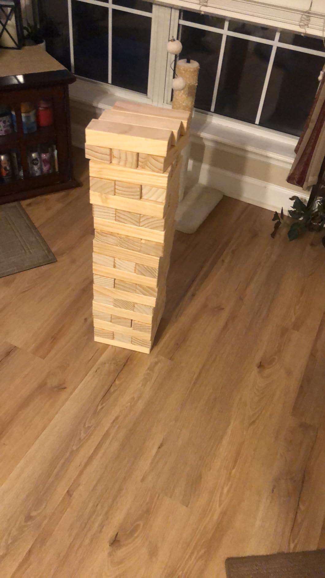 Yard Games Giant Tumbling Timbers with Carrying Case | Starts at 2.5-Feet Tall and Builds to Over 4-Feet | Made with Premium Pine Wood customer photo 1