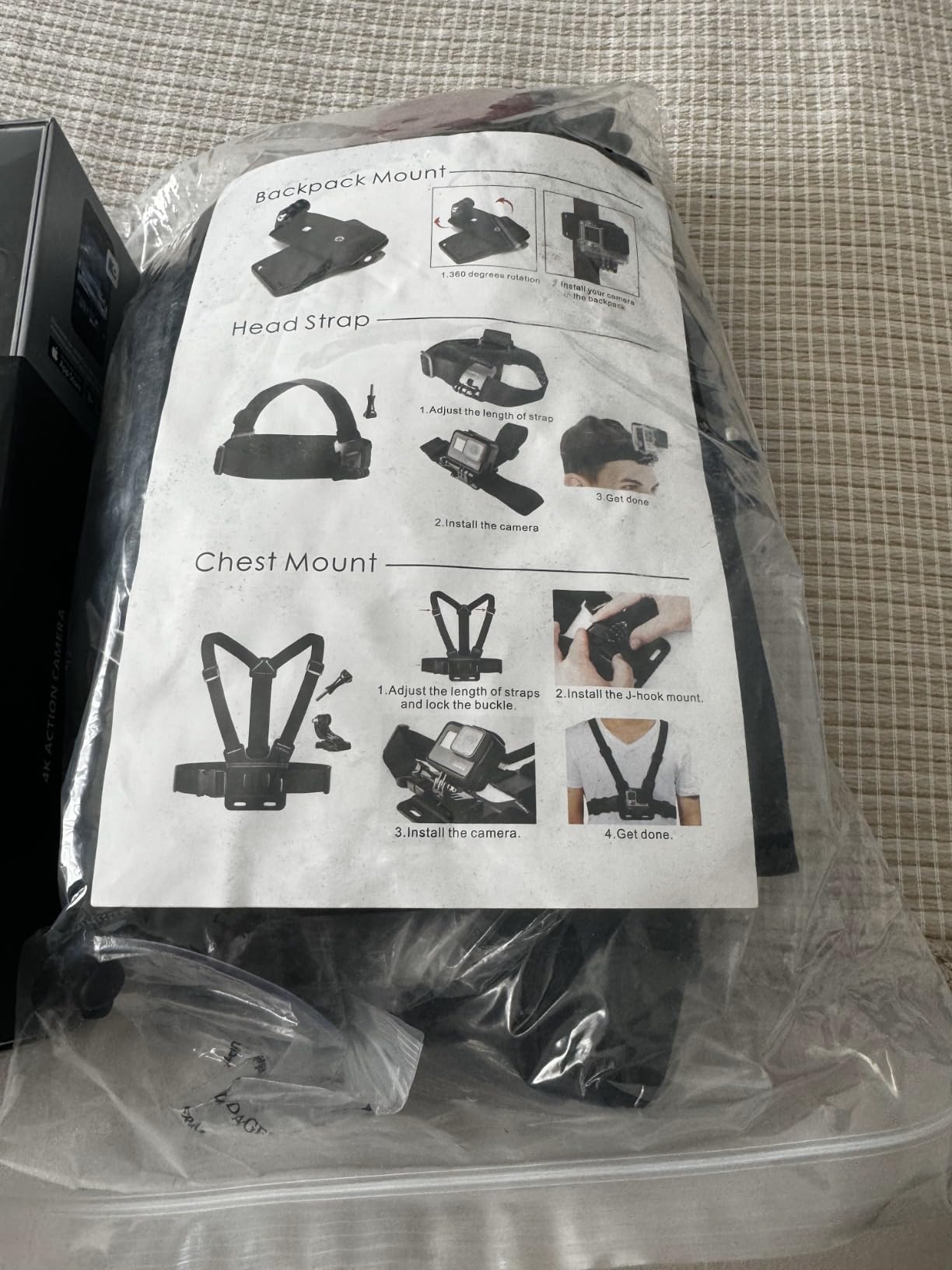 Luxebell Accessories Kit for AKASO EK5000 EK7000 4K WiFi Action Camera GoPro Hero 13 12 11 10 9 8 7 6 5/Session 5/Hero 4/3+/3/2/1 Max Fusion SJ4000 SJ5000 customer photo 1