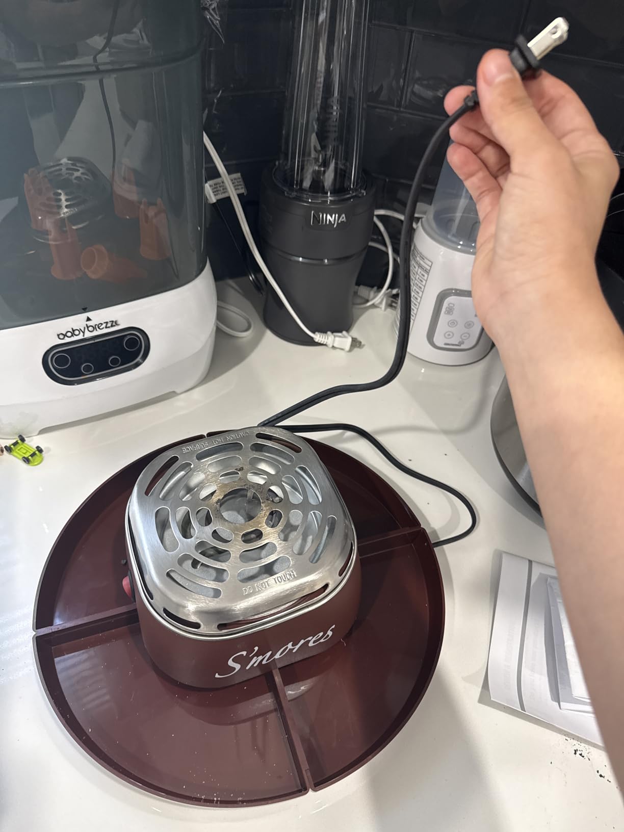 Nostalgia Tabletop Indoor Electric S'mores Maker - Smores Kit With Marshmallow Roasting Sticks and 4 Trays customer photo 2