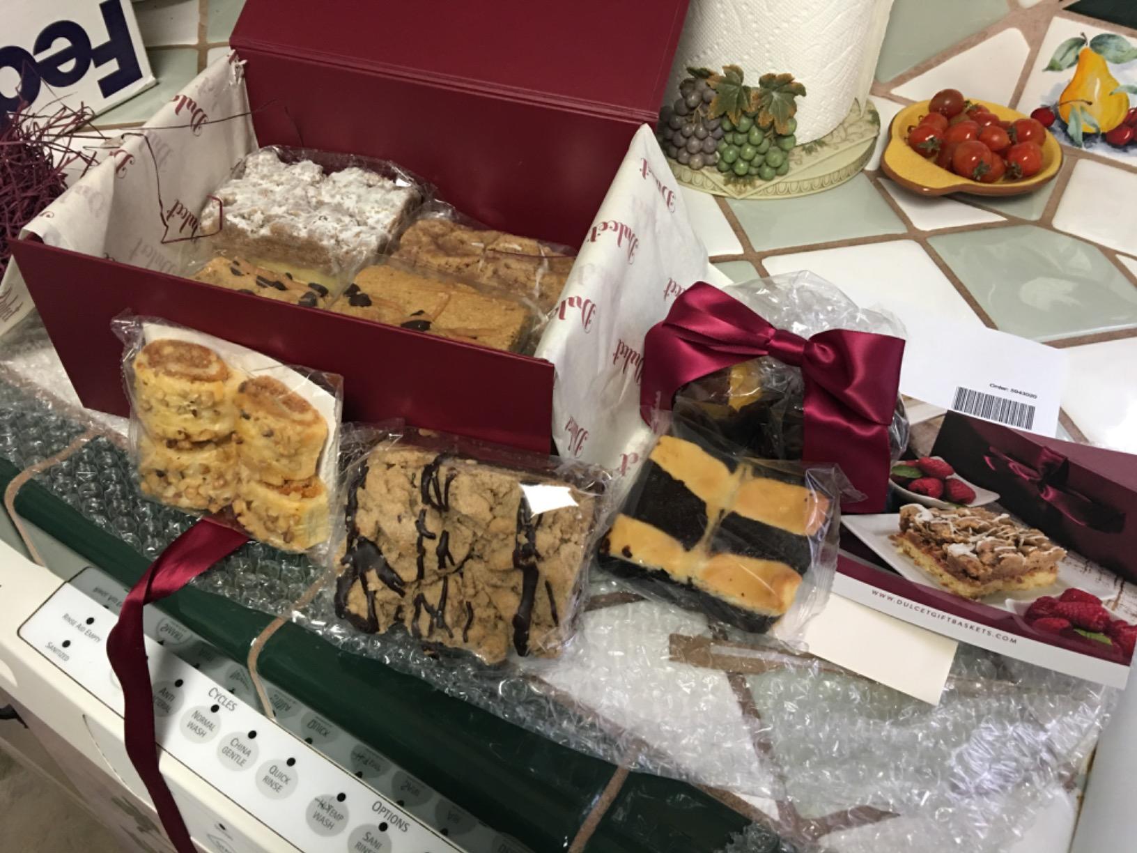 Dulcet Gift Basket - Premium Fresh Gourmet Baked Goods Gift Box for All Occasions - Assorted Brownies, Crumb Cakes, Rugelach & Muffins - Elegant Bakery Dessert Box customer photo 1