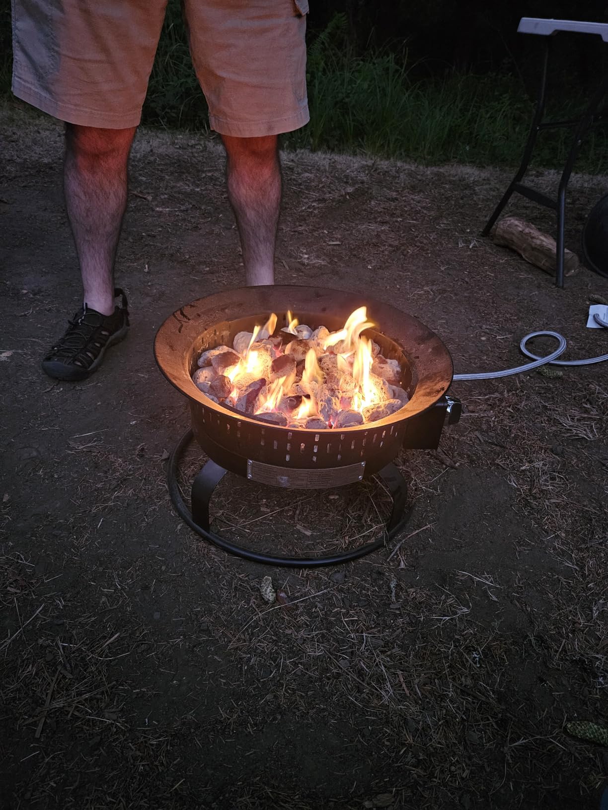 GasBRUH Outdoor Portable Propane Fire Pit, 19-Inch, 60,000 BTU with Cover & Carry Kit, Camping Propane Fire Pits, Gas Firebowl, Portable Gas Fire Pit for Outside Patio, Backyard, Camping, RV, Deck, Tailgating customer photo 1
