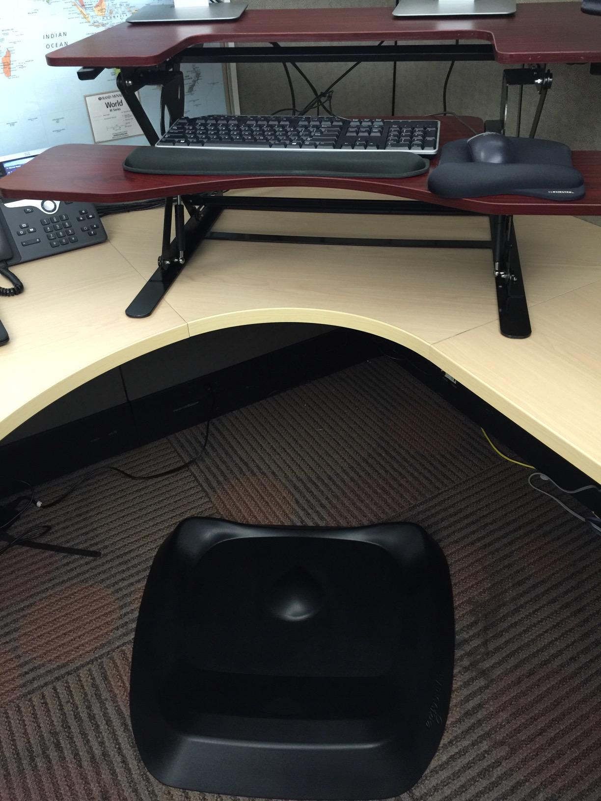 The Standing Desk Mat - Topo by Ergodriven | Premium Not-Flat Anti-Fatigue Standing Desk Mat with Calculated Terrain | Ultra-Thick Deluxe Comfort Foam, Durable, PVC-Free customer photo 1