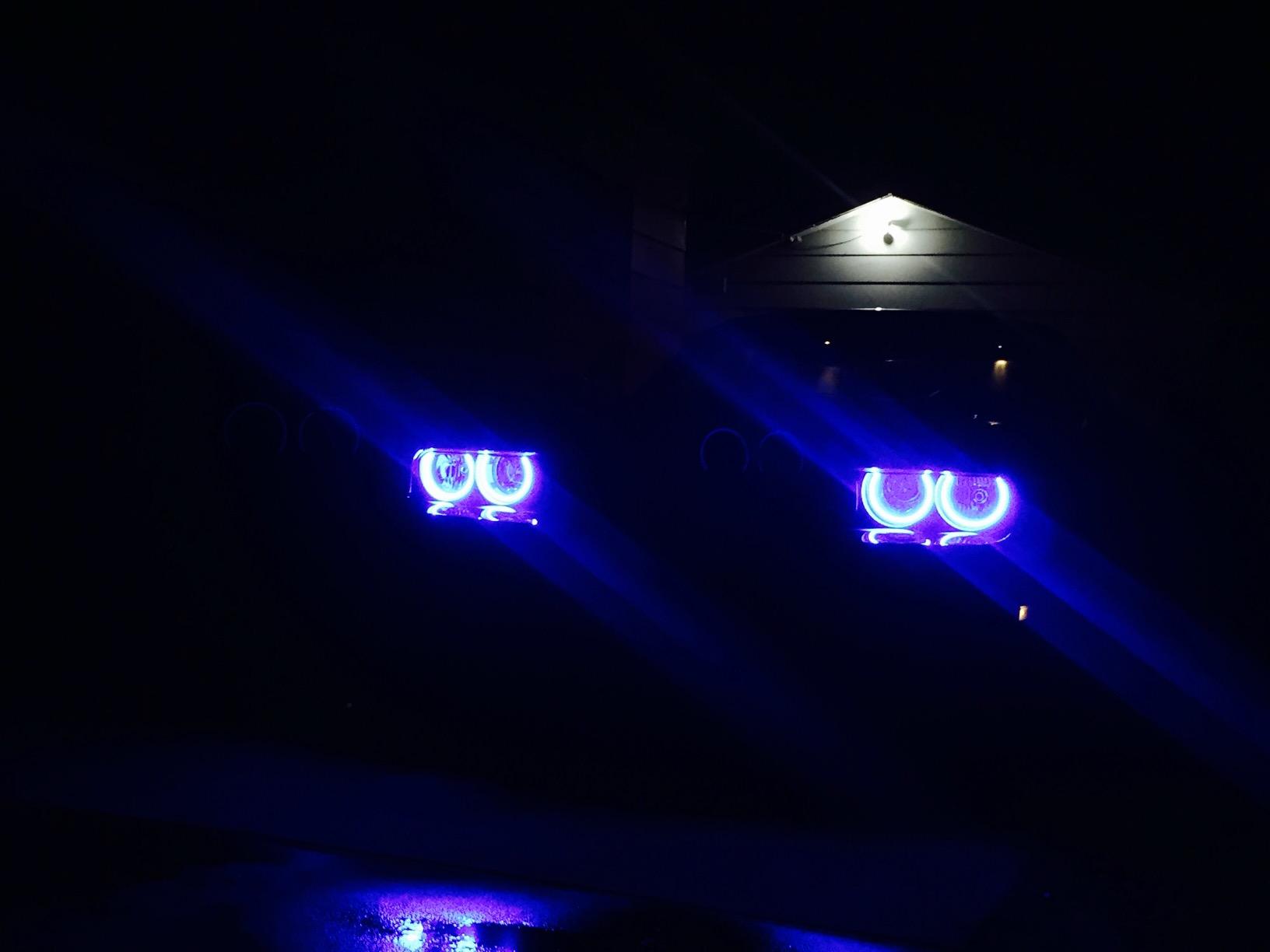 iJDMTOY 180-LED RGB Multi-Color LED Angel Eyes Halo Rings Compatible With 2008-2014 Dodge Challenger w/Adjustable Setting customer photo 1