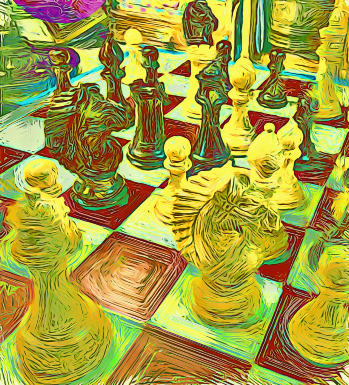 House of Chess - Ringy Rosewood/Boxwood Chess Pieces Rio Staunton 4.0