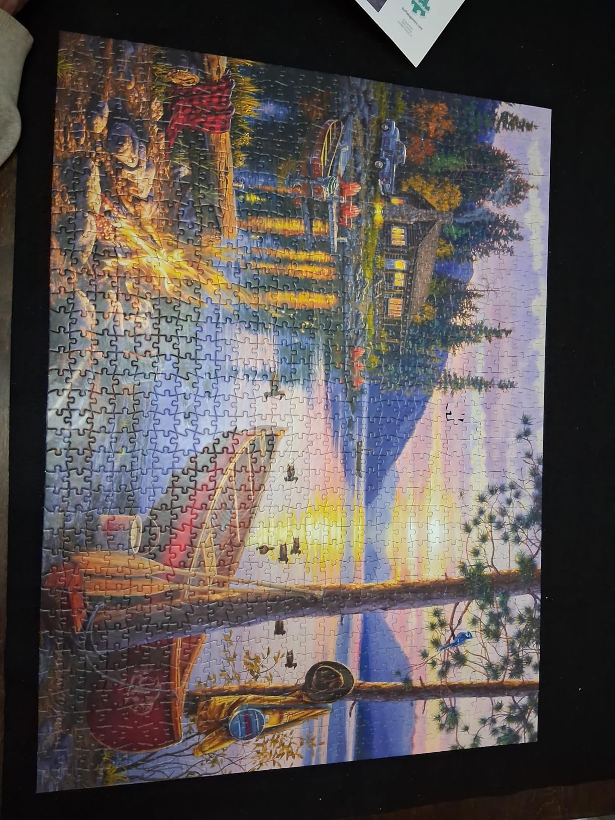 Buffalo Games Darrell Bush Canoe Lake Jigsaw Puzzle, 1000 Piece, for Adults | Made in USA, Perfect Snap Fit, Giftable, Frameable Art, Includes Poster, Recycled Board customer photo 1