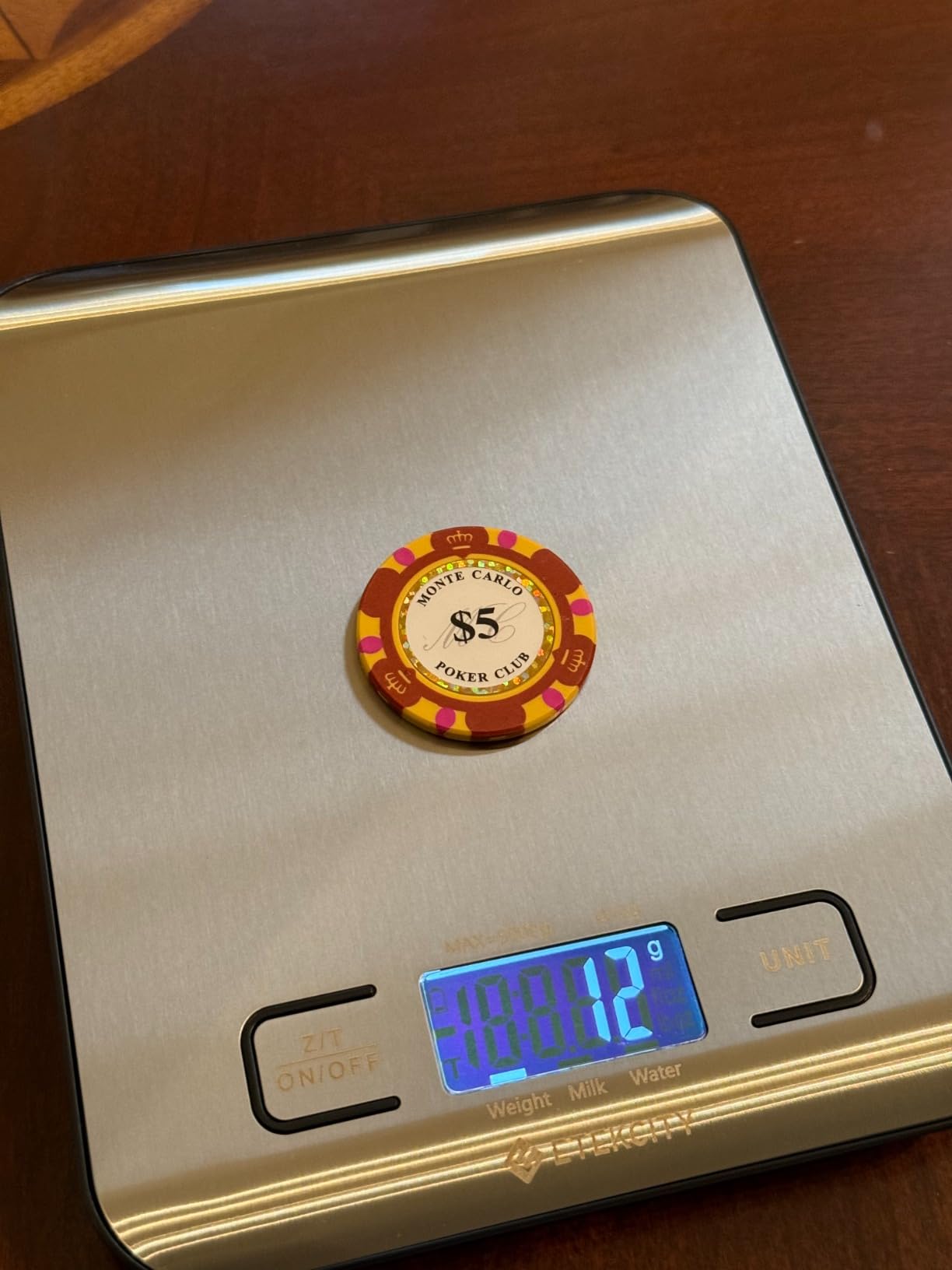 MRC POKER 1000-Piece Monte Carlo Poker Club Poker Chips Set, 14g Clay Composite Casino Chips with Acrylic Case for Texas Hold'em, Cash Games and Tournaments customer photo 1