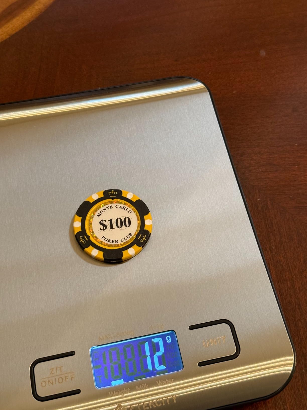 MRC POKER 1000-Piece Monte Carlo Poker Club Poker Chips Set, 14g Clay Composite Casino Chips with Acrylic Case for Texas Hold'em, Cash Games and Tournaments customer photo 2