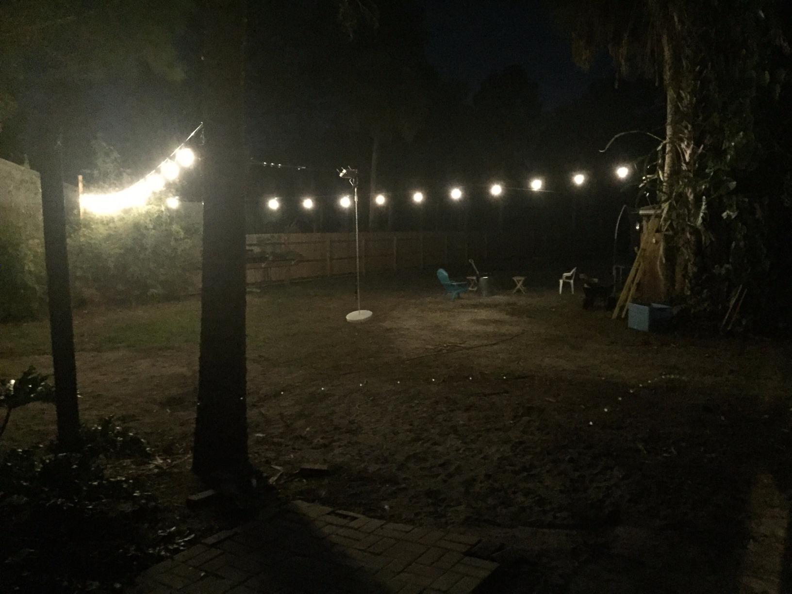 Brightech Ambience Pro LED Outdoor String Lights - Commercial Grade Waterproof Patio Lights with 48 Ft Dimmable Edison Bulbs, Porch String Lights for Patio, Backyard - 15 Bulbs 2W Soft White customer photo 1