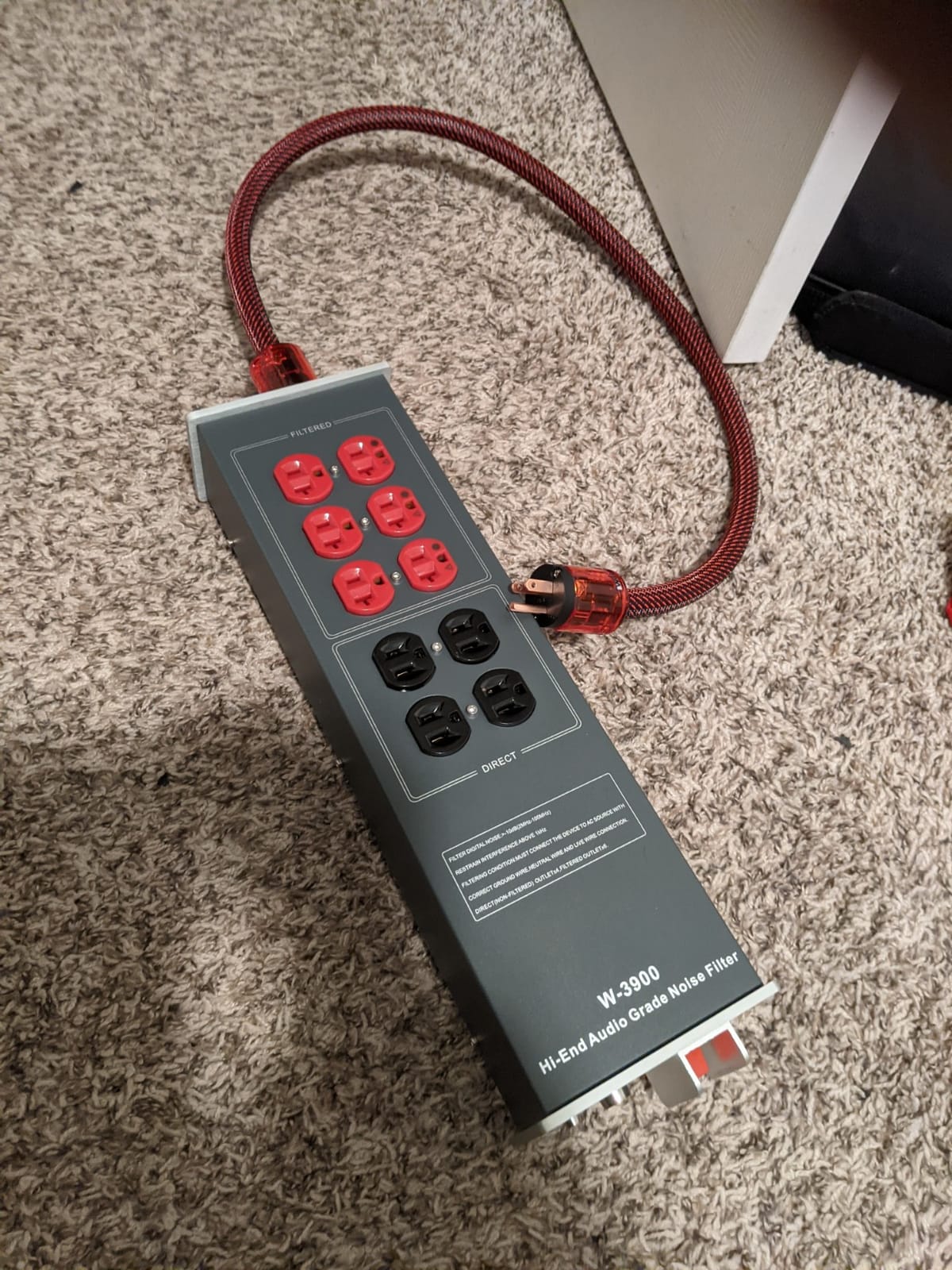 AC Power Filter Power Conditioner - WAudio AC Power Purifier with Surge Protector, Grey customer photo 2